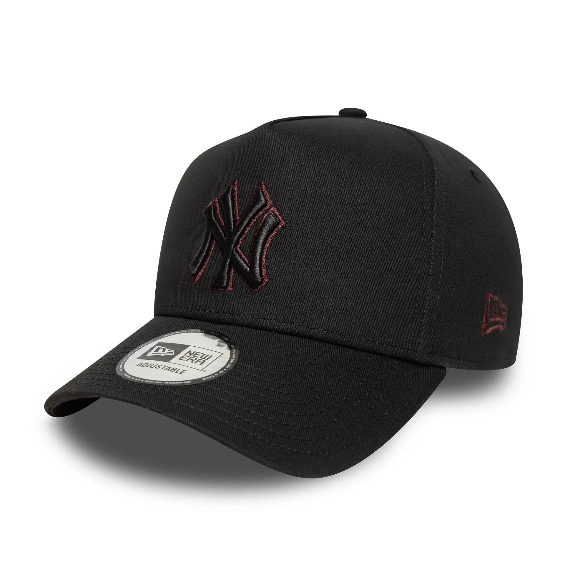 New York Yankees MLB Team Outline Black 9FORTY E-Frame Adjustable Cap - Image 5
