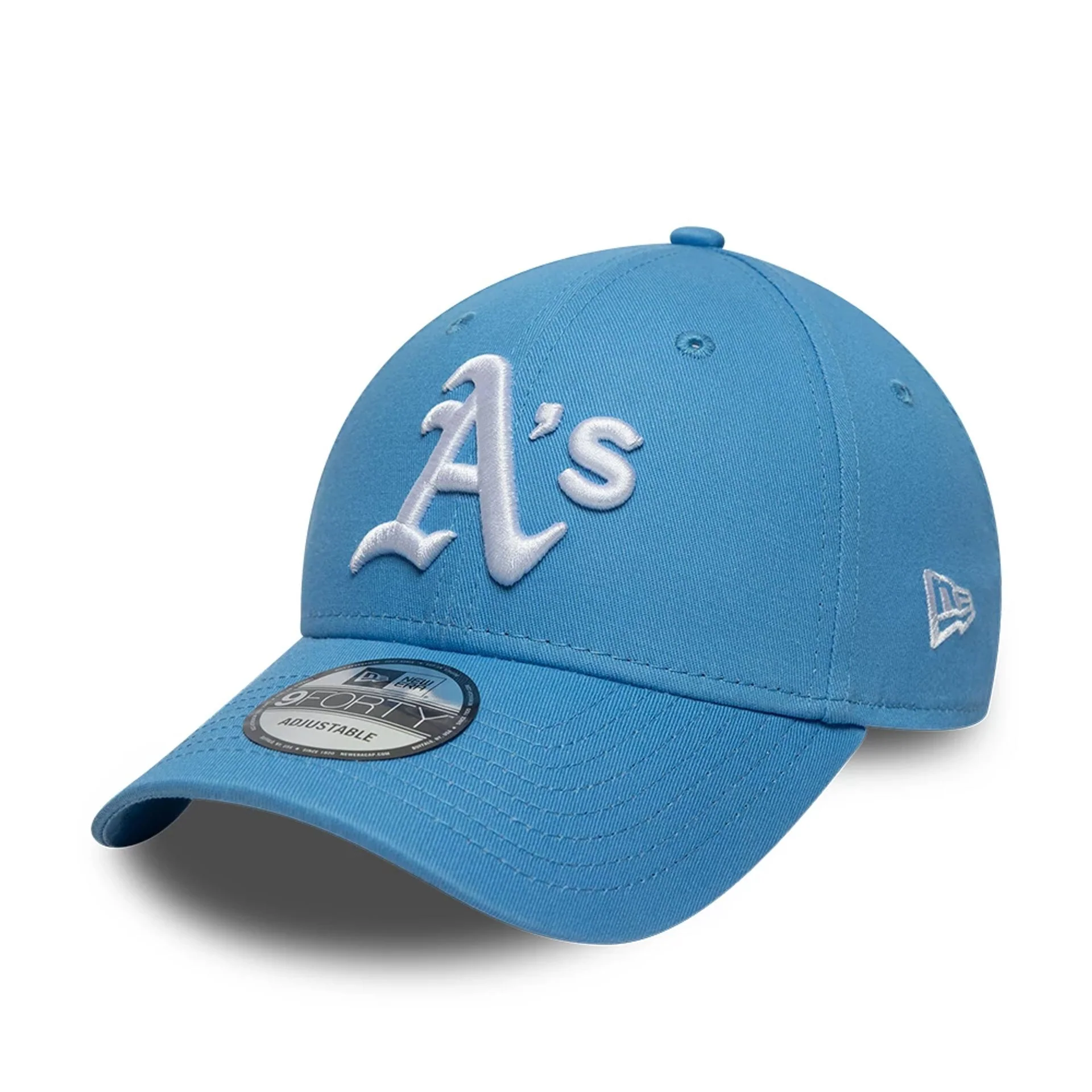 Athletics MLB League Essential Pastel Blue 9FORTY Adjustable Cap - Image 4