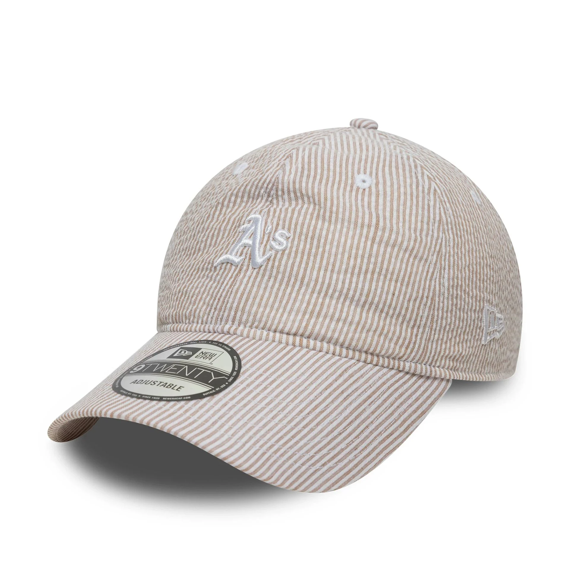 Athletics MLB Seersucker Light Beige 9TWENTY Adjustable Cap - Image 4