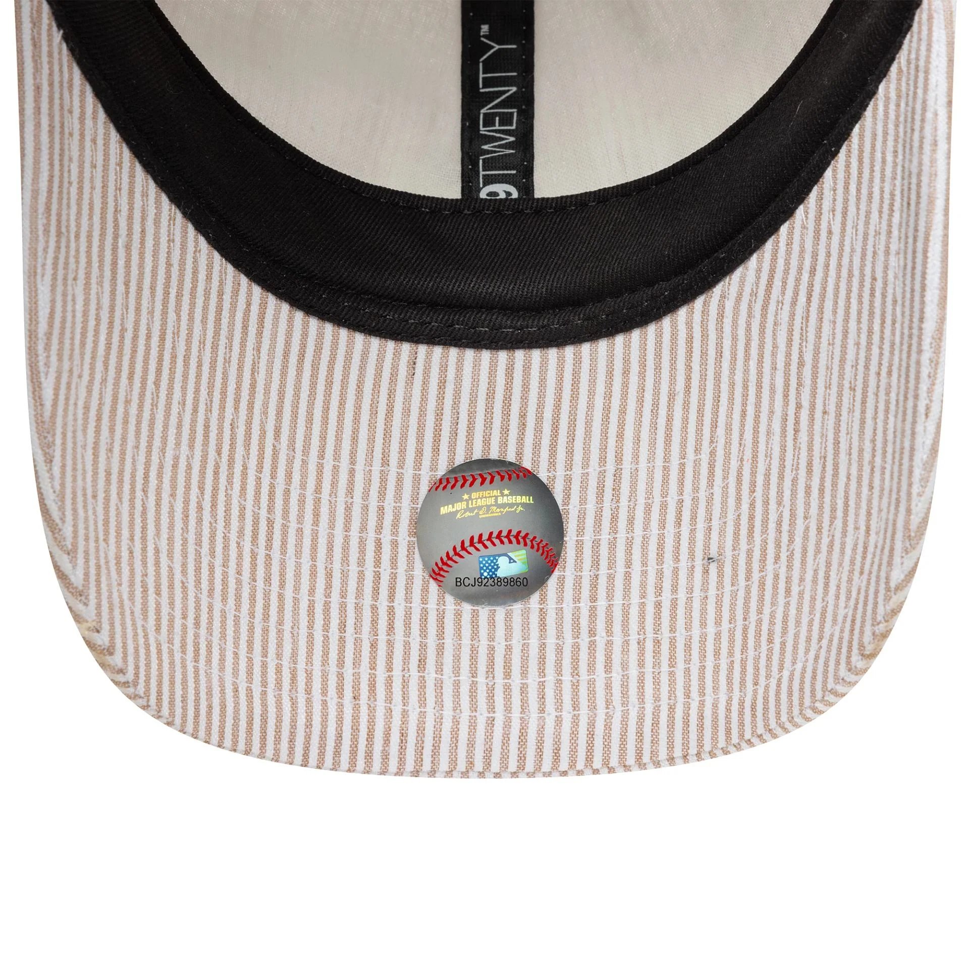 Athletics MLB Seersucker Light Beige 9TWENTY Adjustable Cap - Image 5