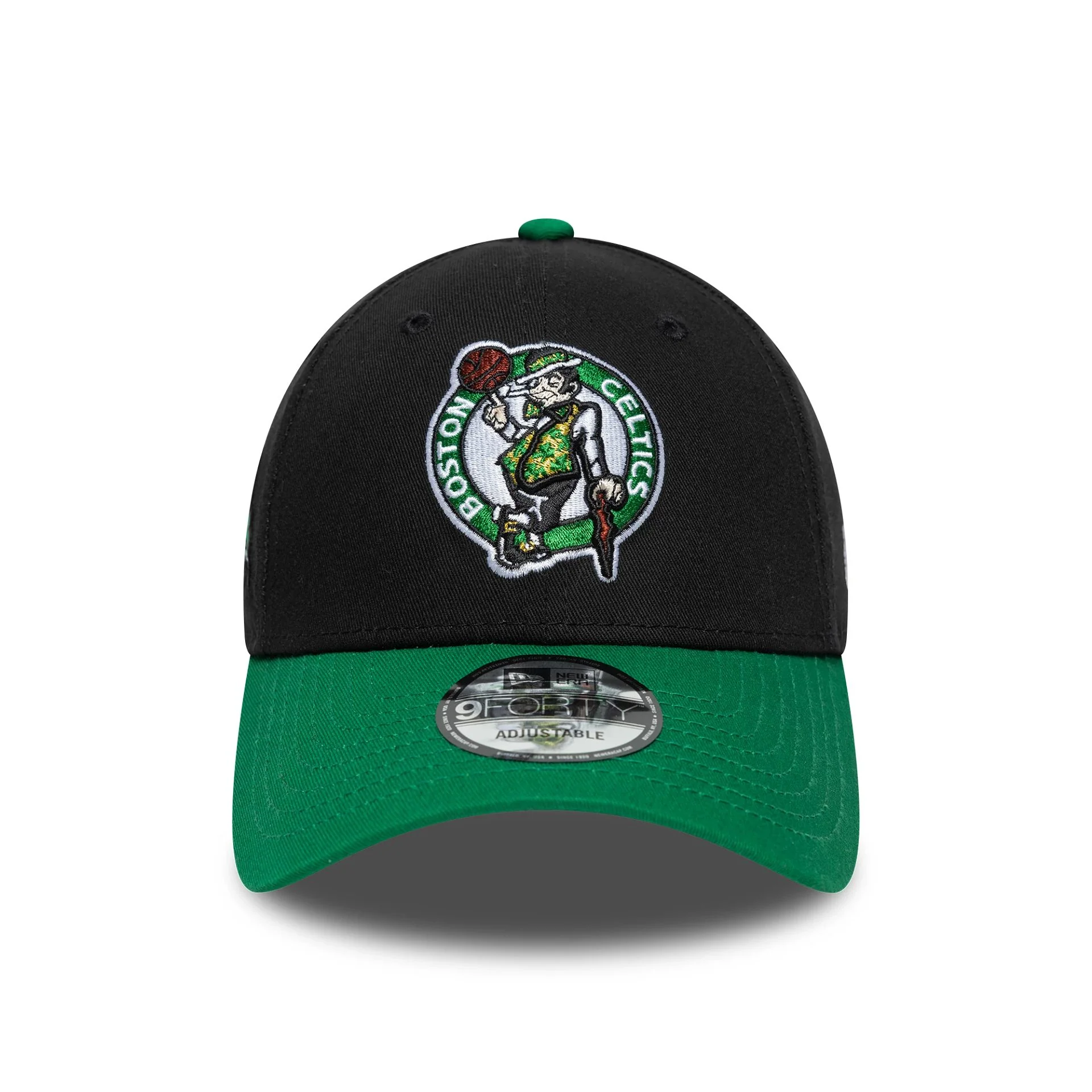 Boston Celtics NBA Side Patch Black 9FORTY Adjustable Cap - Image 2
