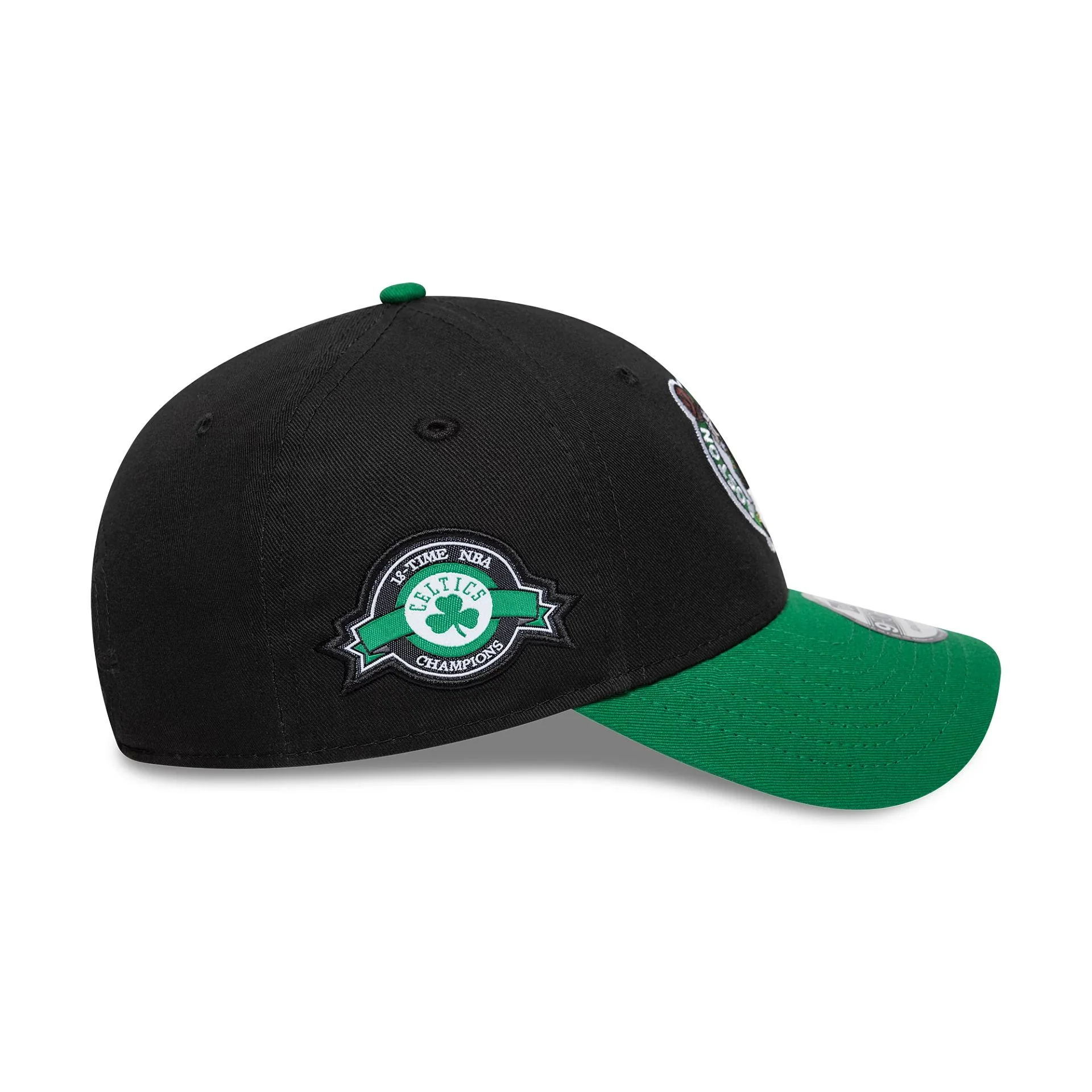 Boston Celtics NBA Side Patch Black 9FORTY Adjustable Cap - Image 4