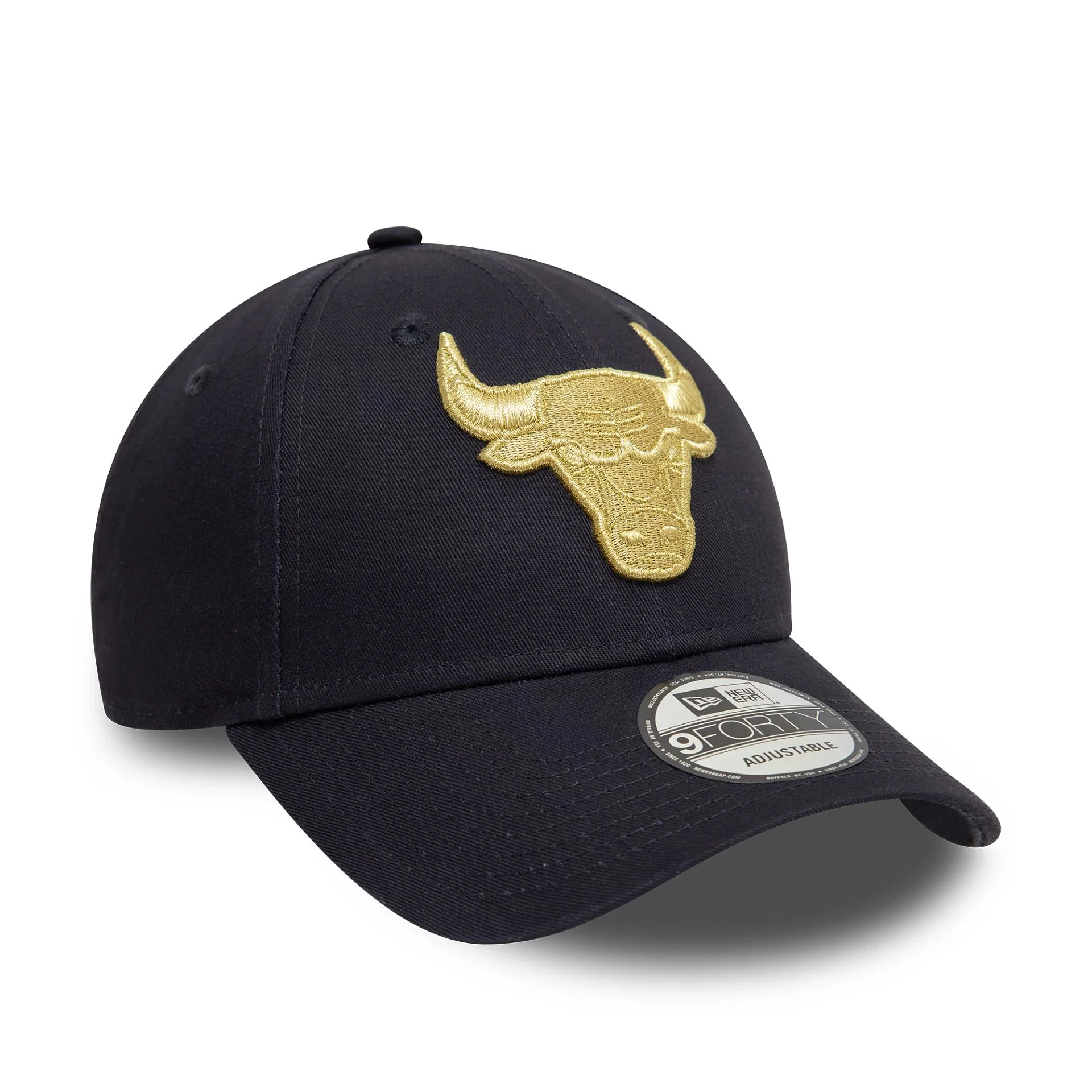 Chicago Bulls Metallic Navy 9FORTY Adjustable Cap - Image 3