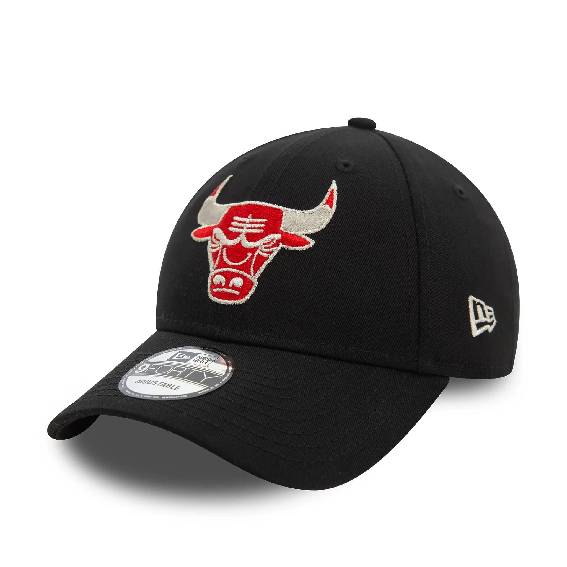 Chicago Bulls NBA Metallic Black 9FORTY Adjustable Cap - Image 3