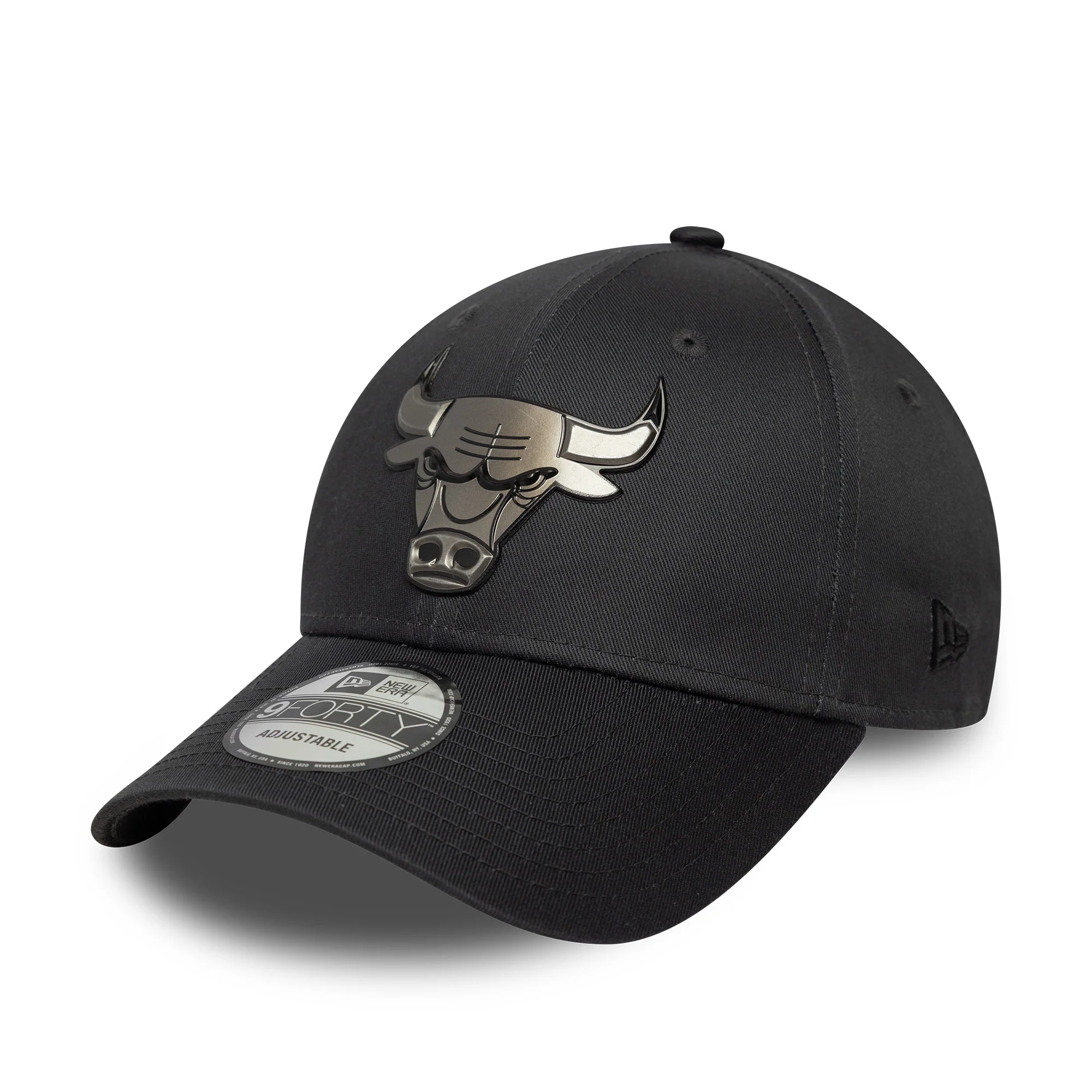 Chicago Bulls NBA Metallic Charcoal 9FORTY Cap - Image 6