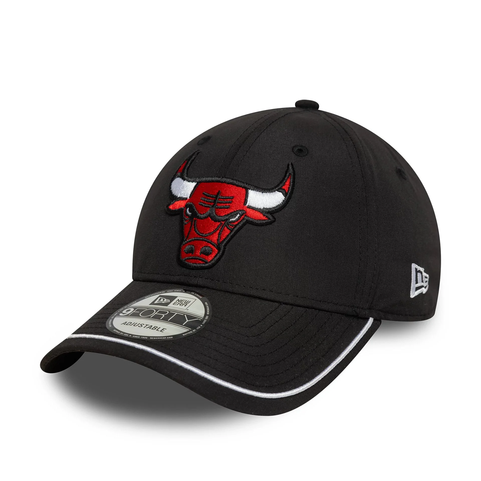 Chicago Bulls NBA Piping Black 9FORTY Adjustable Cap - Image 5