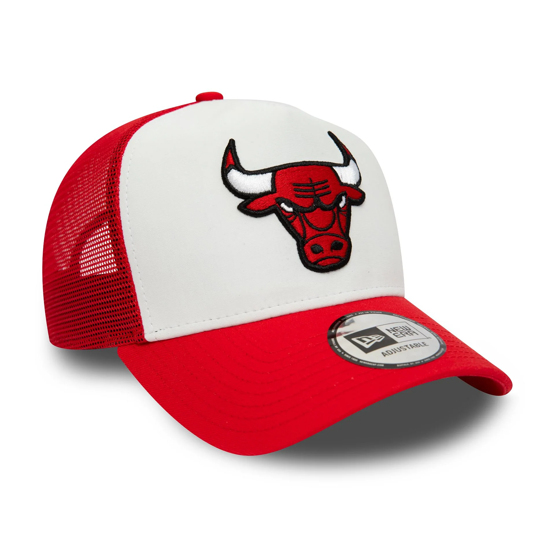 Chicago Bulls Team Colour Red AFrame Trucker Cap - Image 4