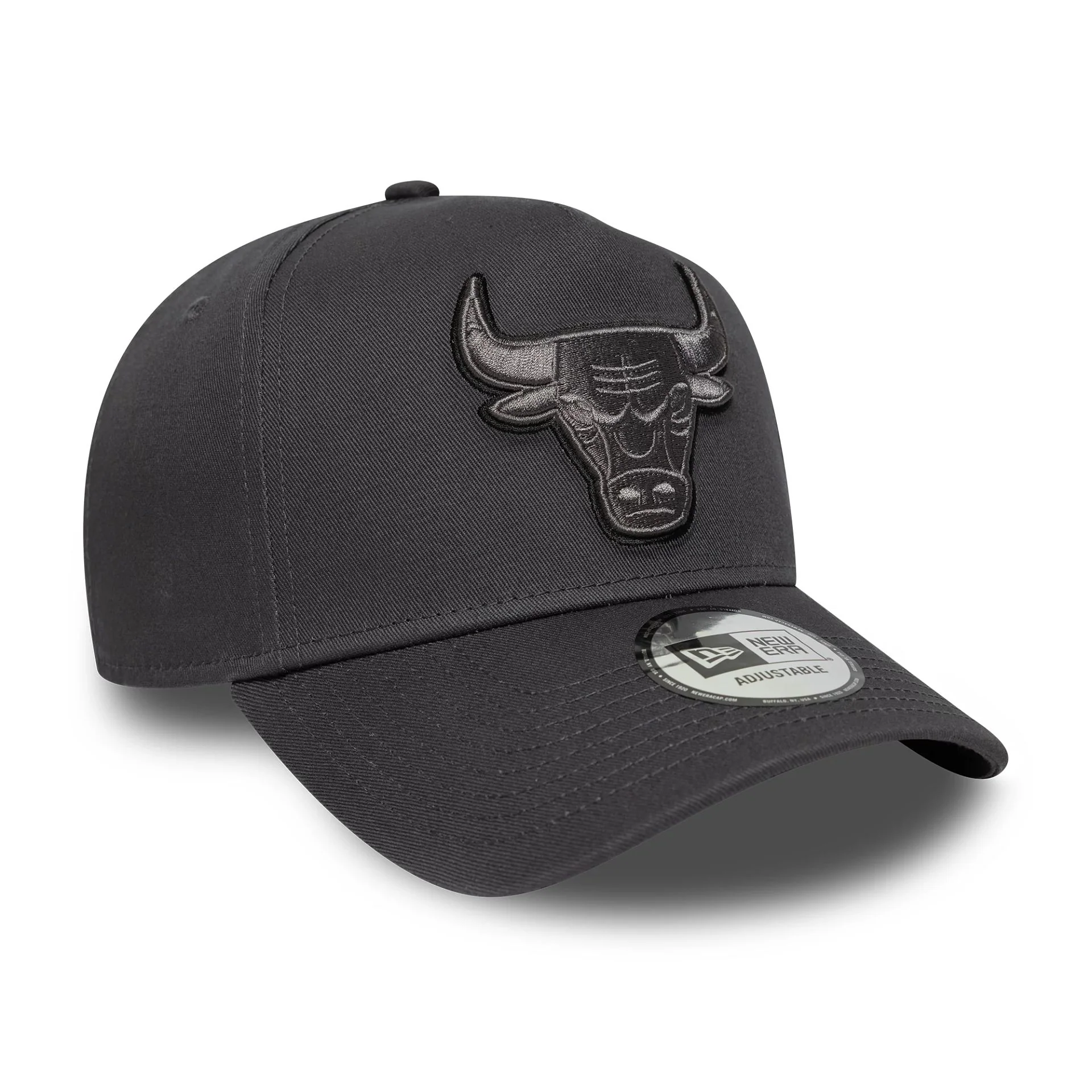 Chicago Bulls Team Outline Dark Grey 9FORTY E-Frame Adjustable Cap - Image 3