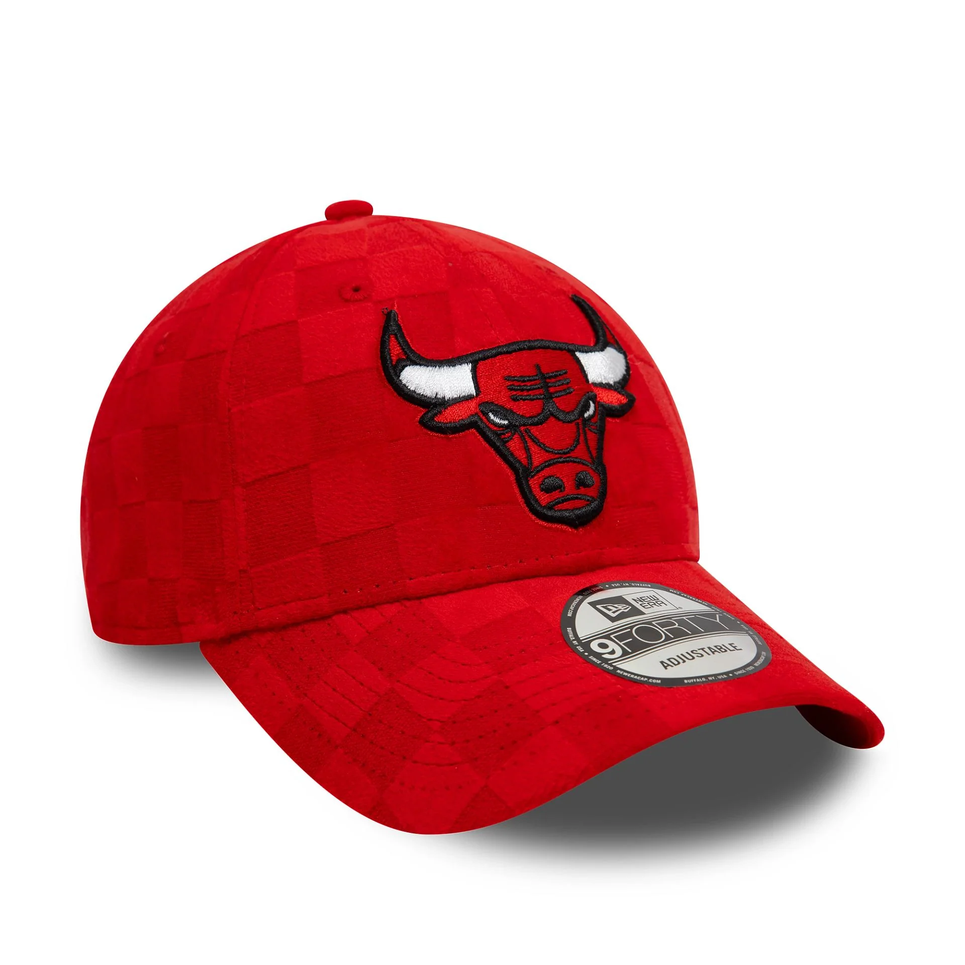 Chicago Bulls Tonal Check Red 9FORTY Adjustable Cap - Image 3