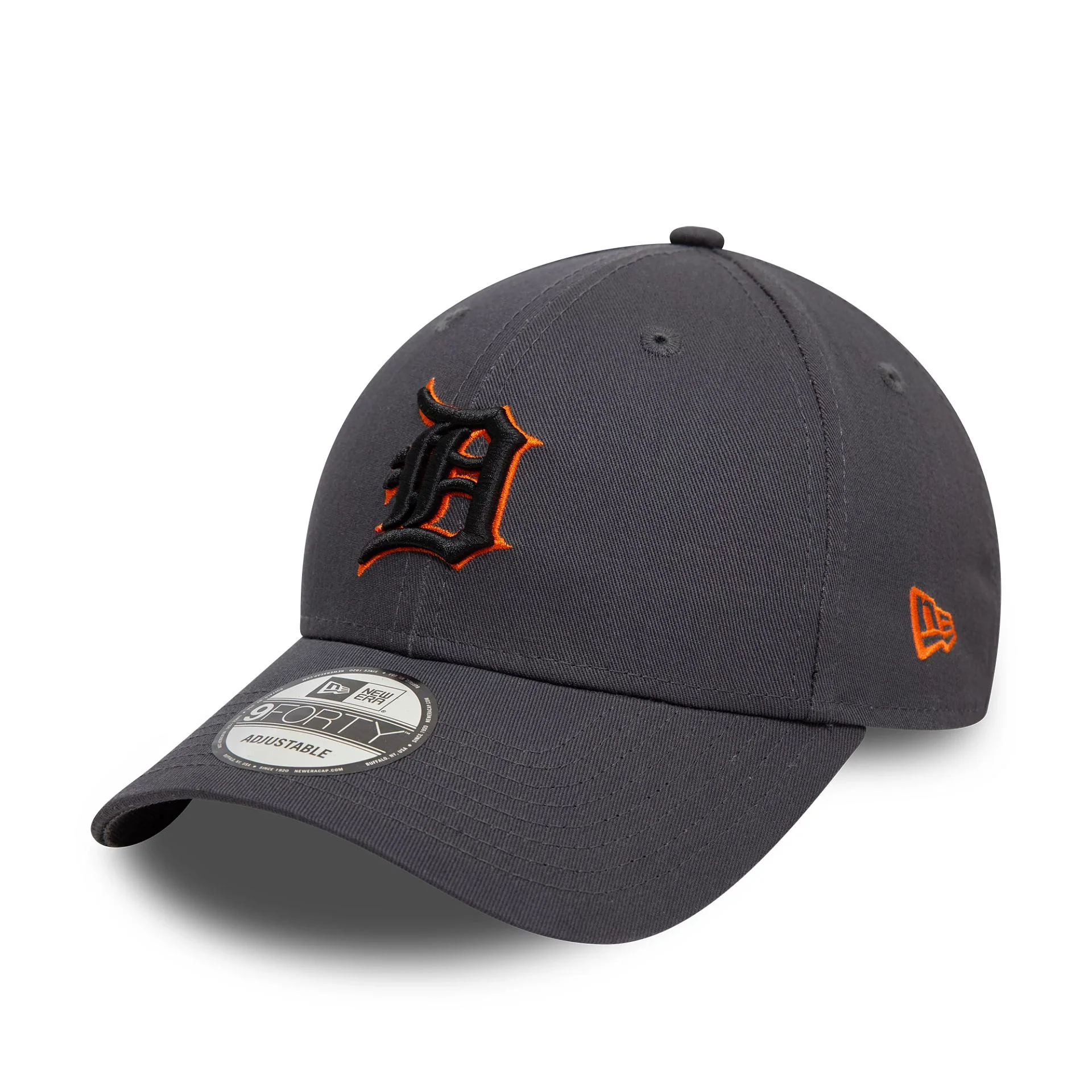 Detroit Tigers Side Patch Dark Grey 9FORTY Adjustable Cap - Image 3