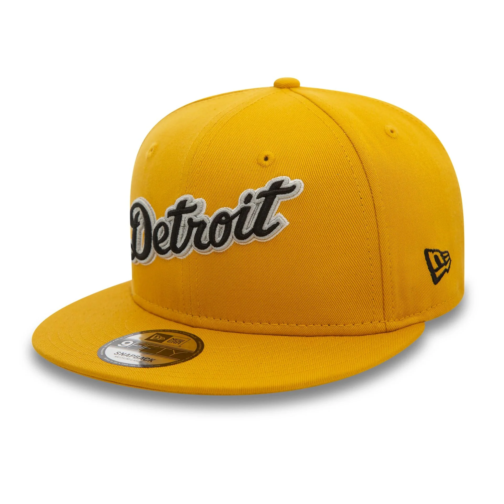 Detroit Tigers Wordmark Patch Dark Yellow 9FIFTY Snapback Cap - Image 3