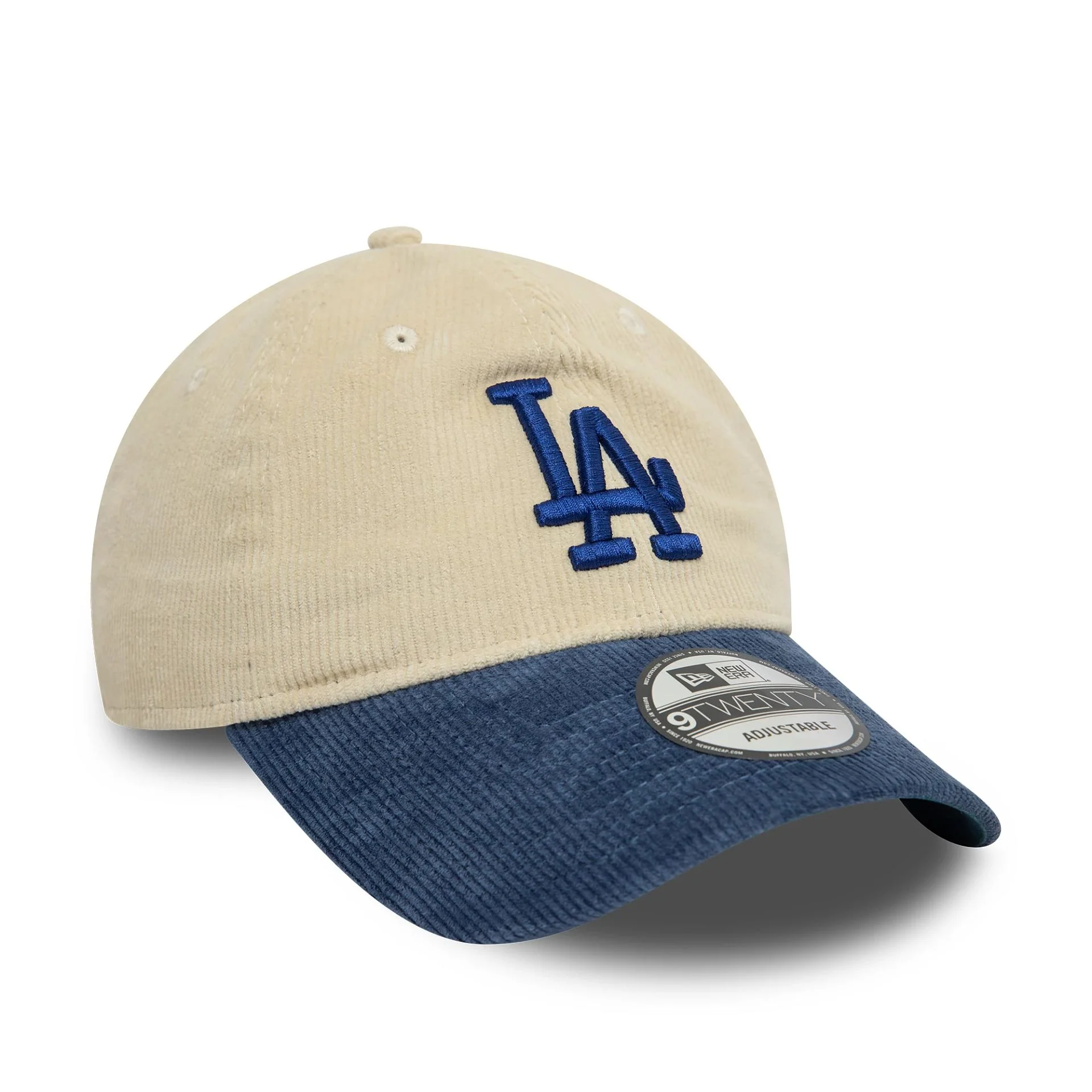LA Dodgers Block Cord Cream 9TWENTY Adjustable Cap - Image 3