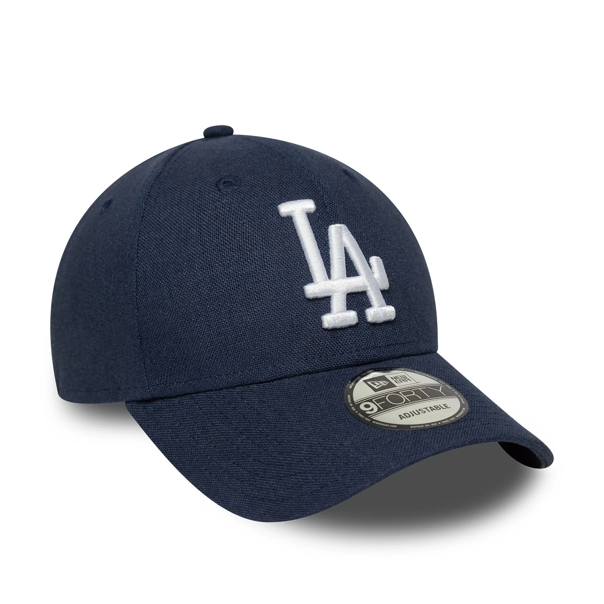 LA Dodgers Linen Navy 9FORTY Adjustable Cap - Image 3