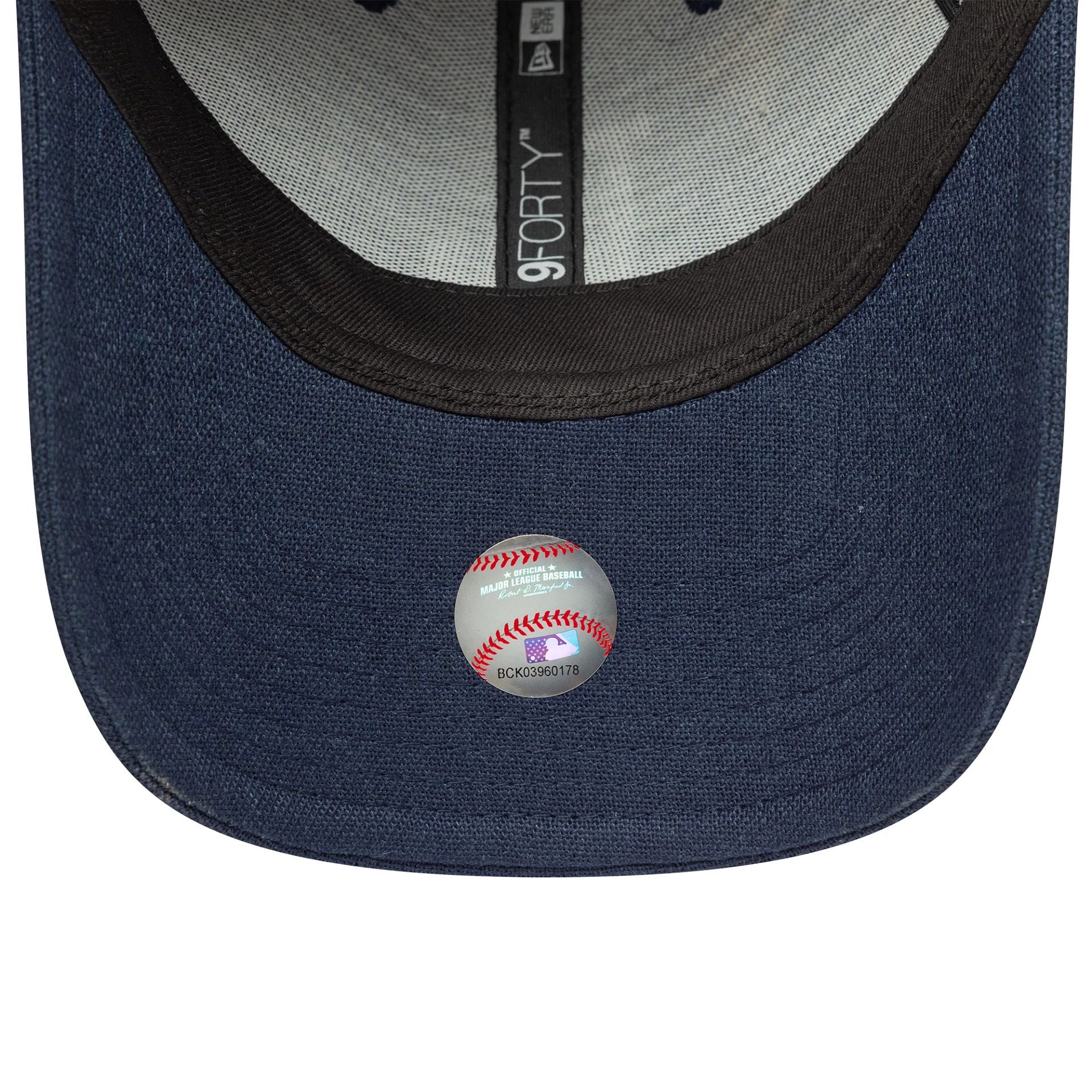 LA Dodgers Linen Navy 9FORTY Adjustable Cap - Image 5