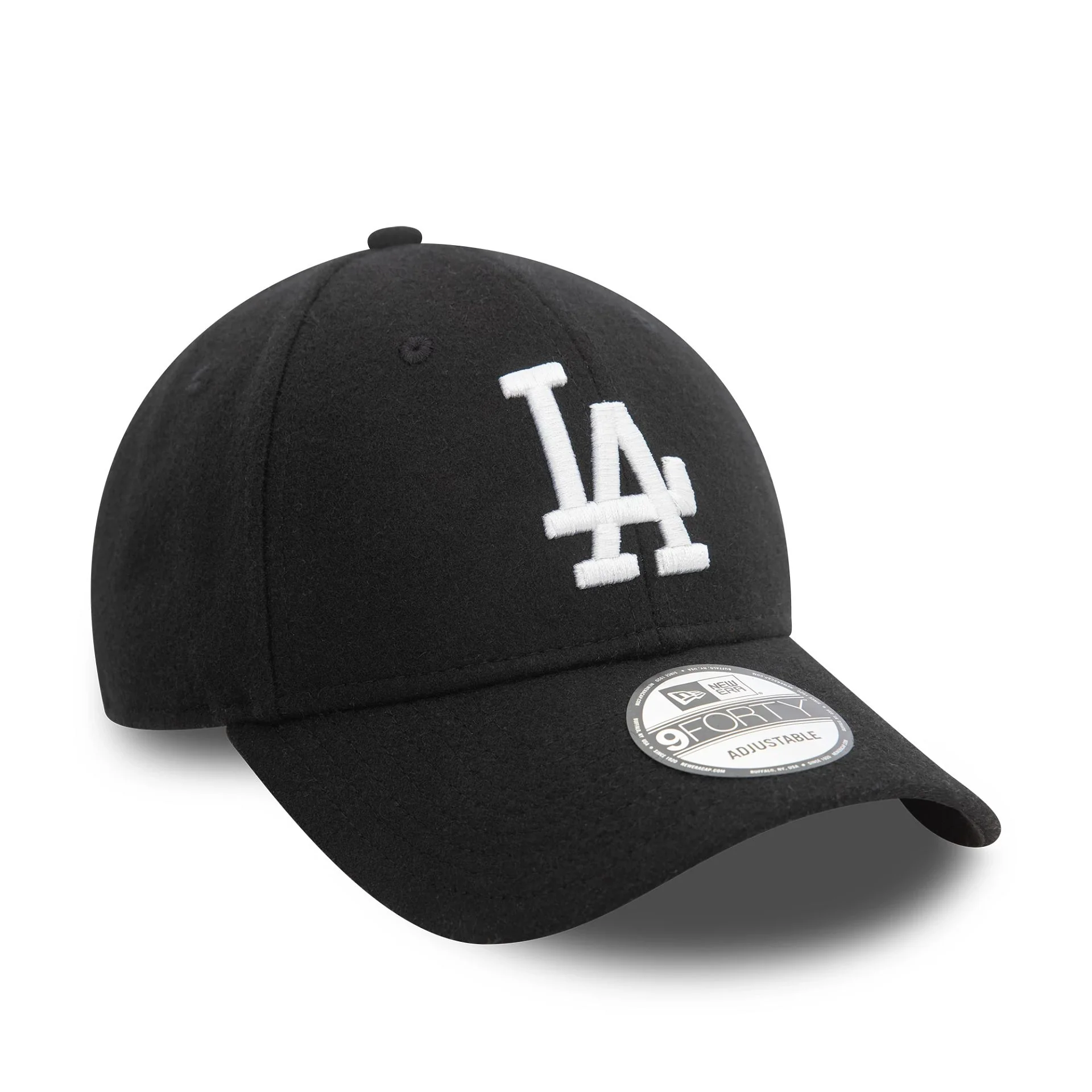 LA Dodgers Melton Wool Black 9FORTY Adjustable Cap - Image 3