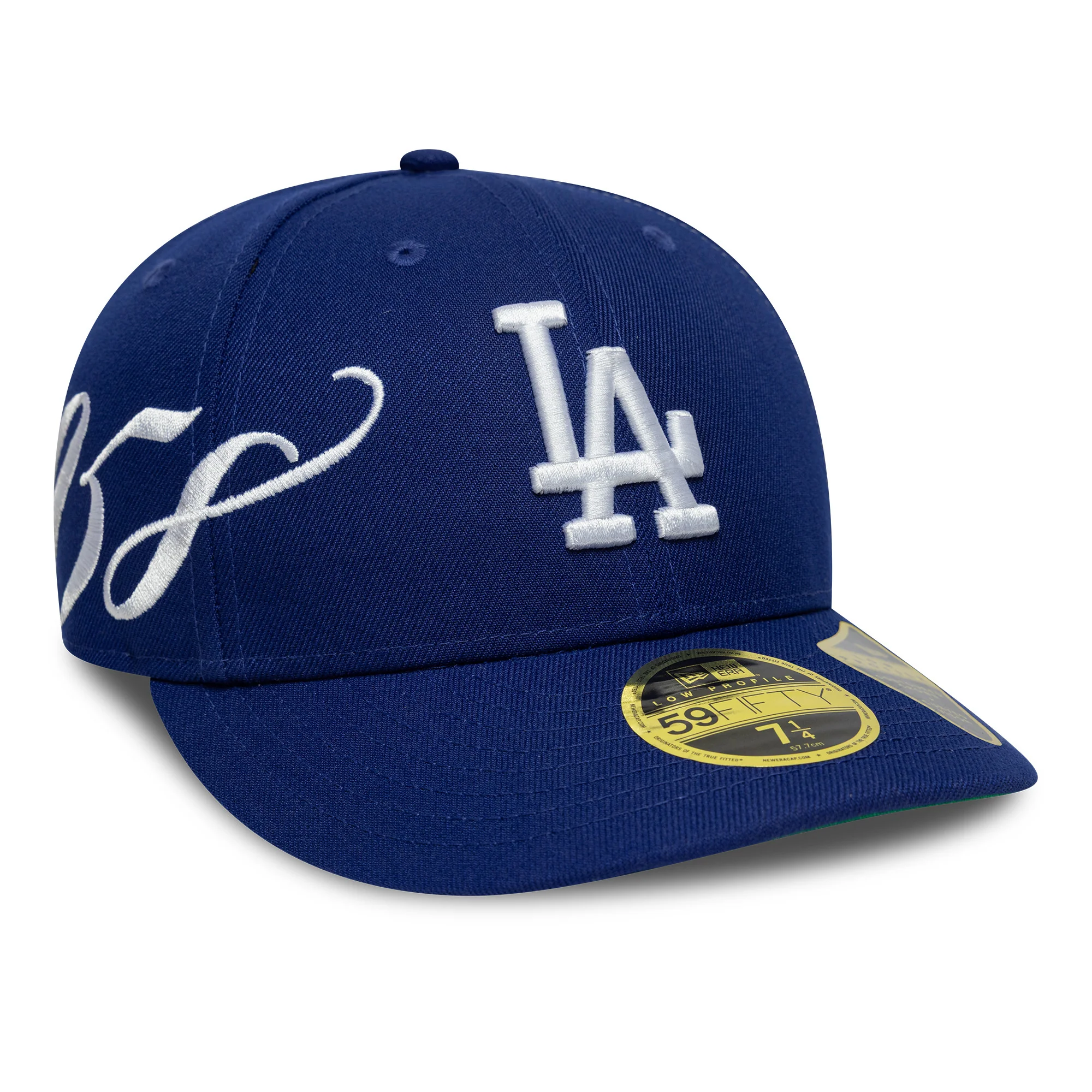 LA Dodgers MLB Est Script Dark Blue Low Profile 59FIFTY Fitted Cap - Image 2