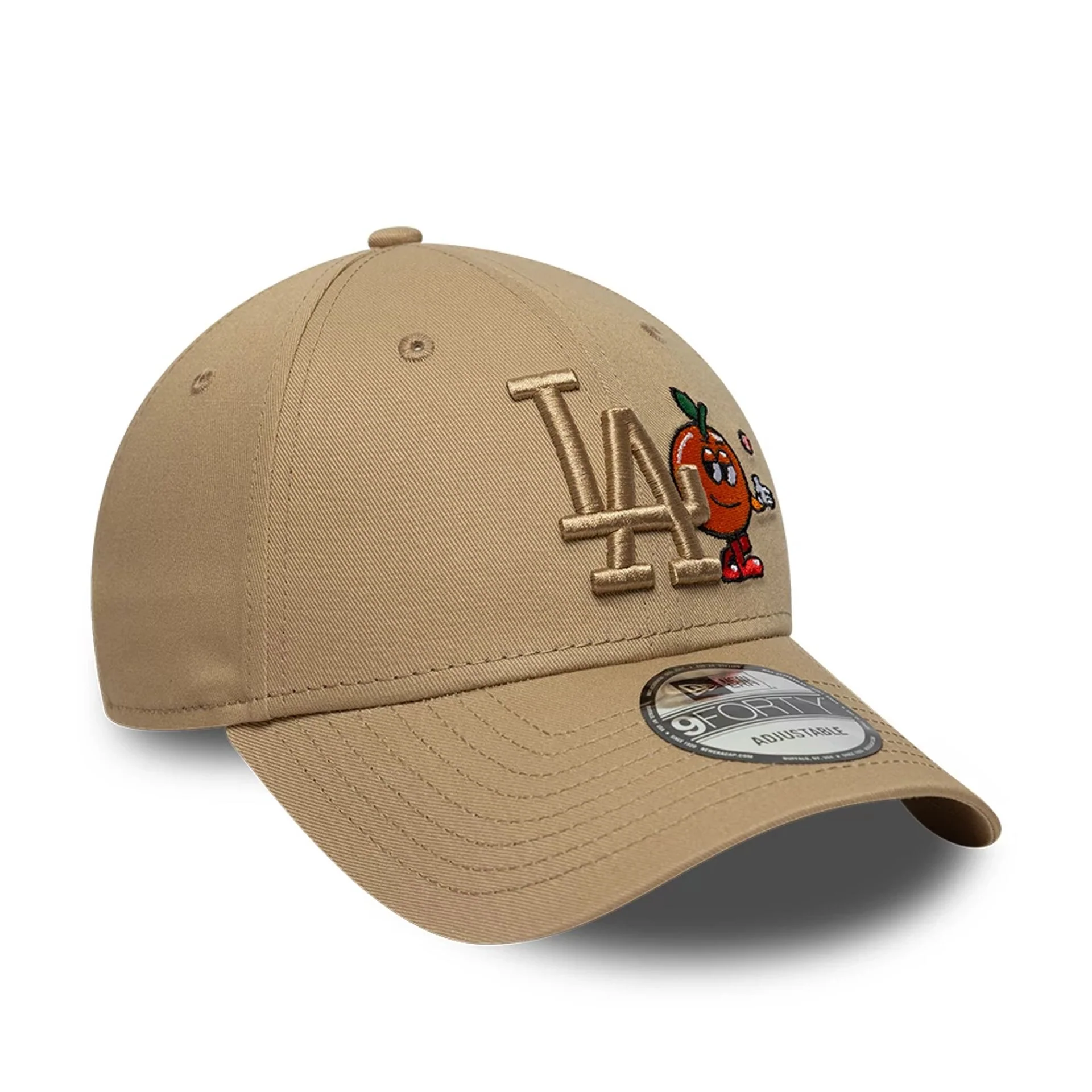 LA Dodgers MLB Icon Beige 9FORTY Adjustable Cap - Image 2