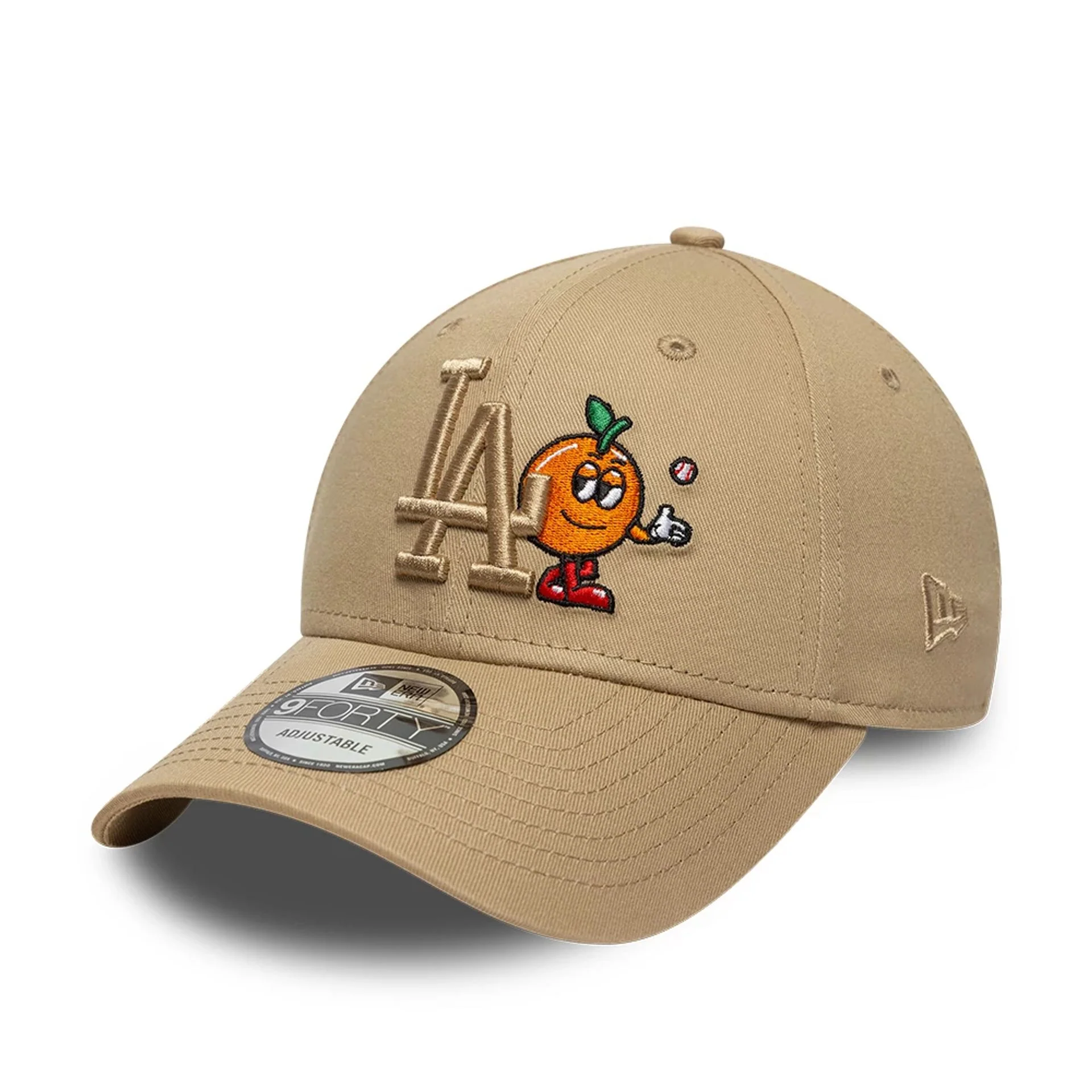 LA Dodgers MLB Icon Beige 9FORTY Adjustable Cap - Image 4
