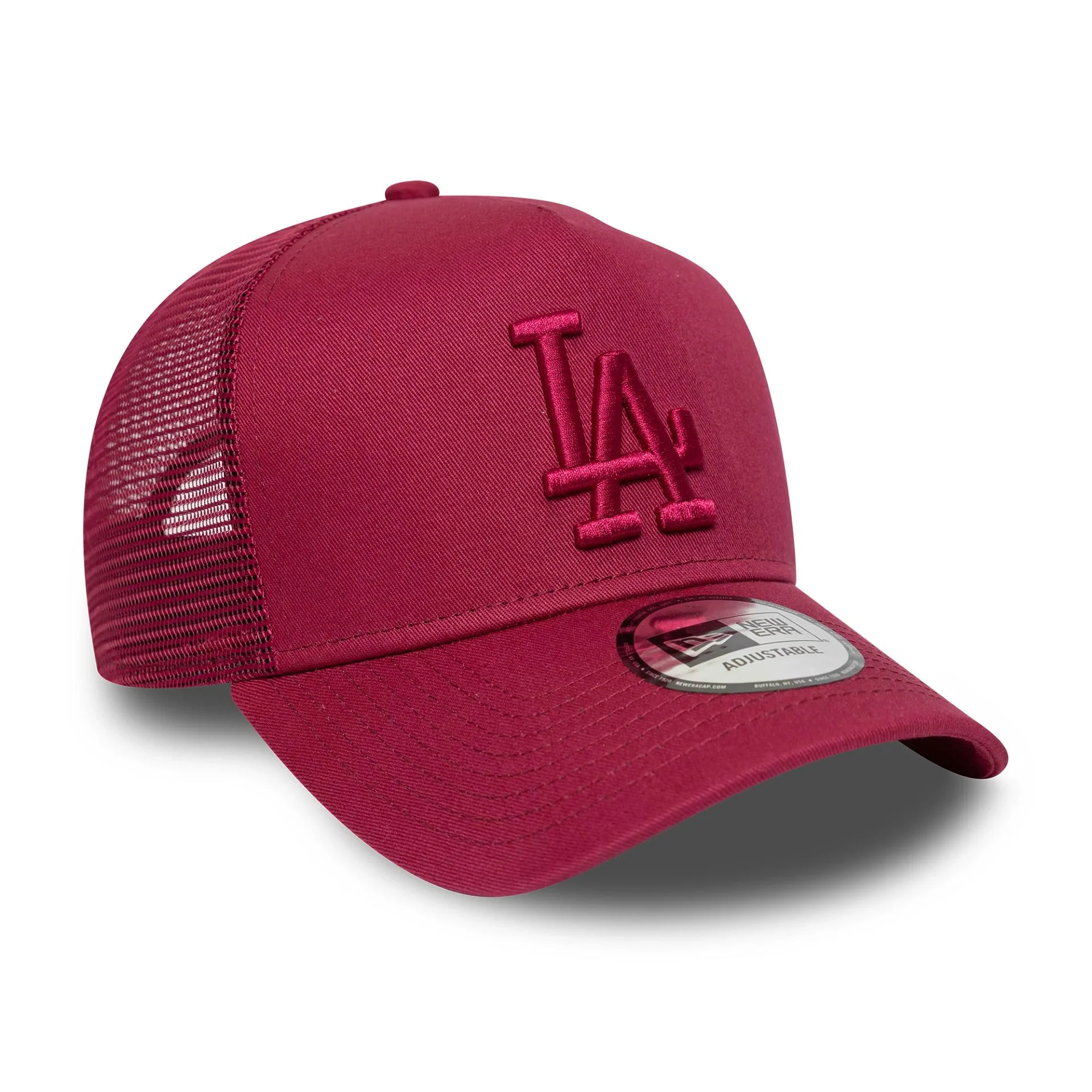 LA Dodgers MLB League Essential Dark Red 9FORTY A-Frame Trucker Adjustable Cap - Image 3