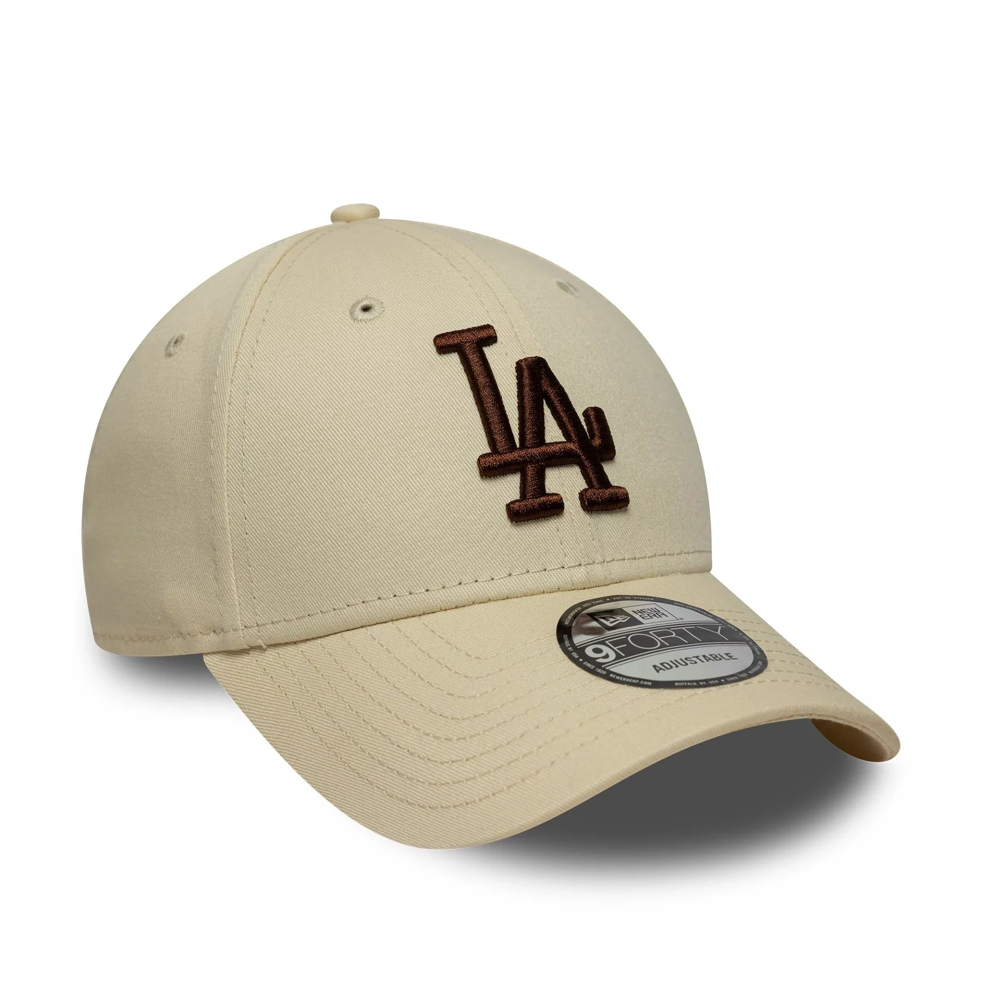 LA Dodgers MLB League Essential Light Beige 9FORTY Cap - Image 2