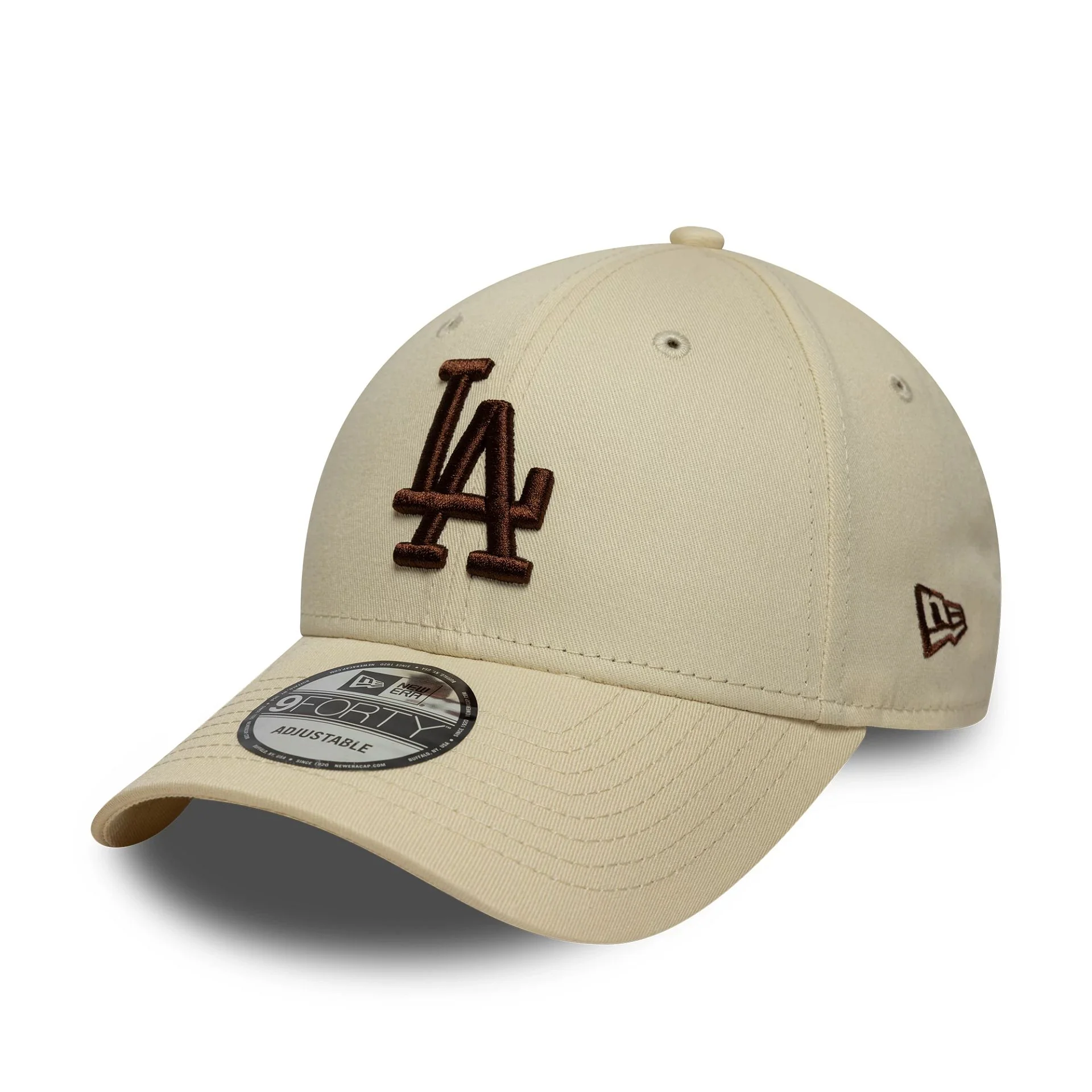 LA Dodgers MLB League Essential Light Beige 9FORTY Cap - Image 5