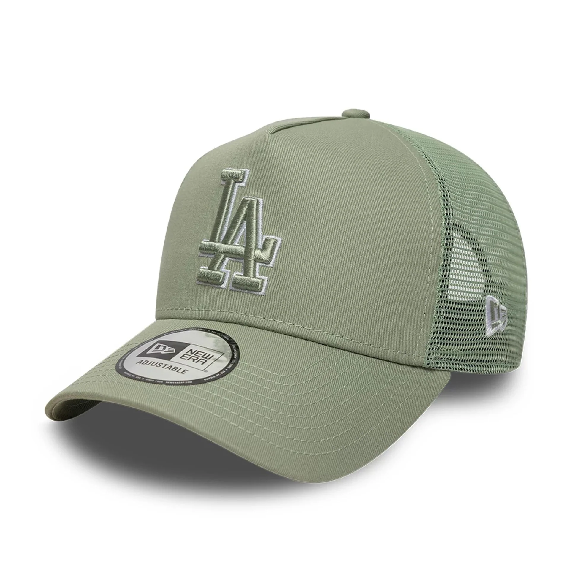 LA Dodgers MLB Outline Pastel Green 9FORTY E-Frame Trucker Adjustable Cap - Image 4