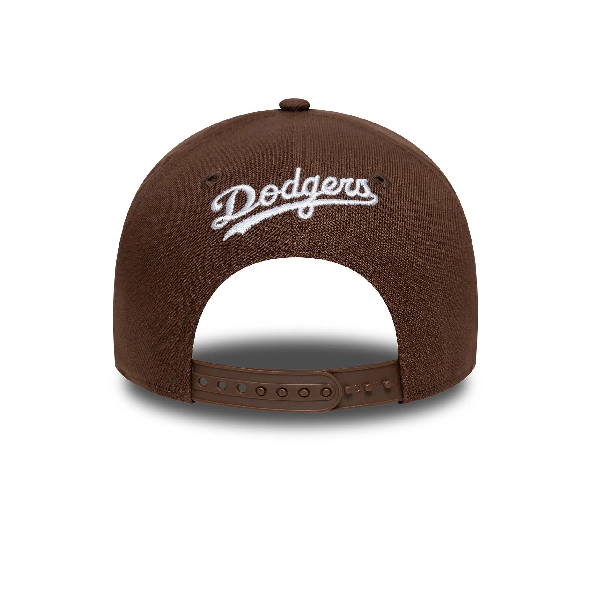 LA Dodgers MLB Outline Script Brown 9FORTY E-Frame Cap - Image 3