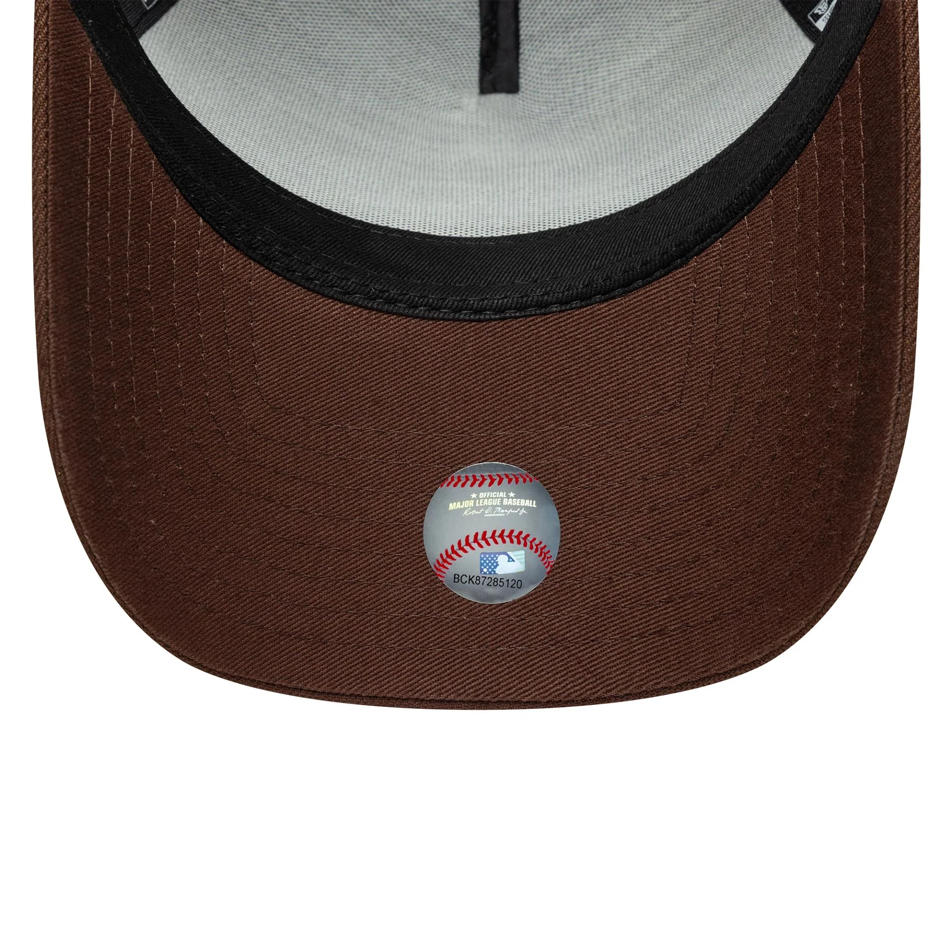 LA Dodgers MLB Outline Script Brown 9FORTY E-Frame Cap - Image 4