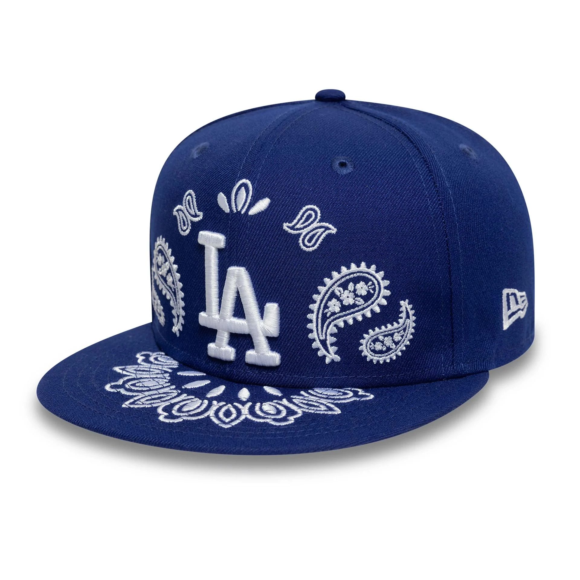 LA Dodgers MLB Paisley Dark Blue 59FIFTY Fitted Cap - Image 5