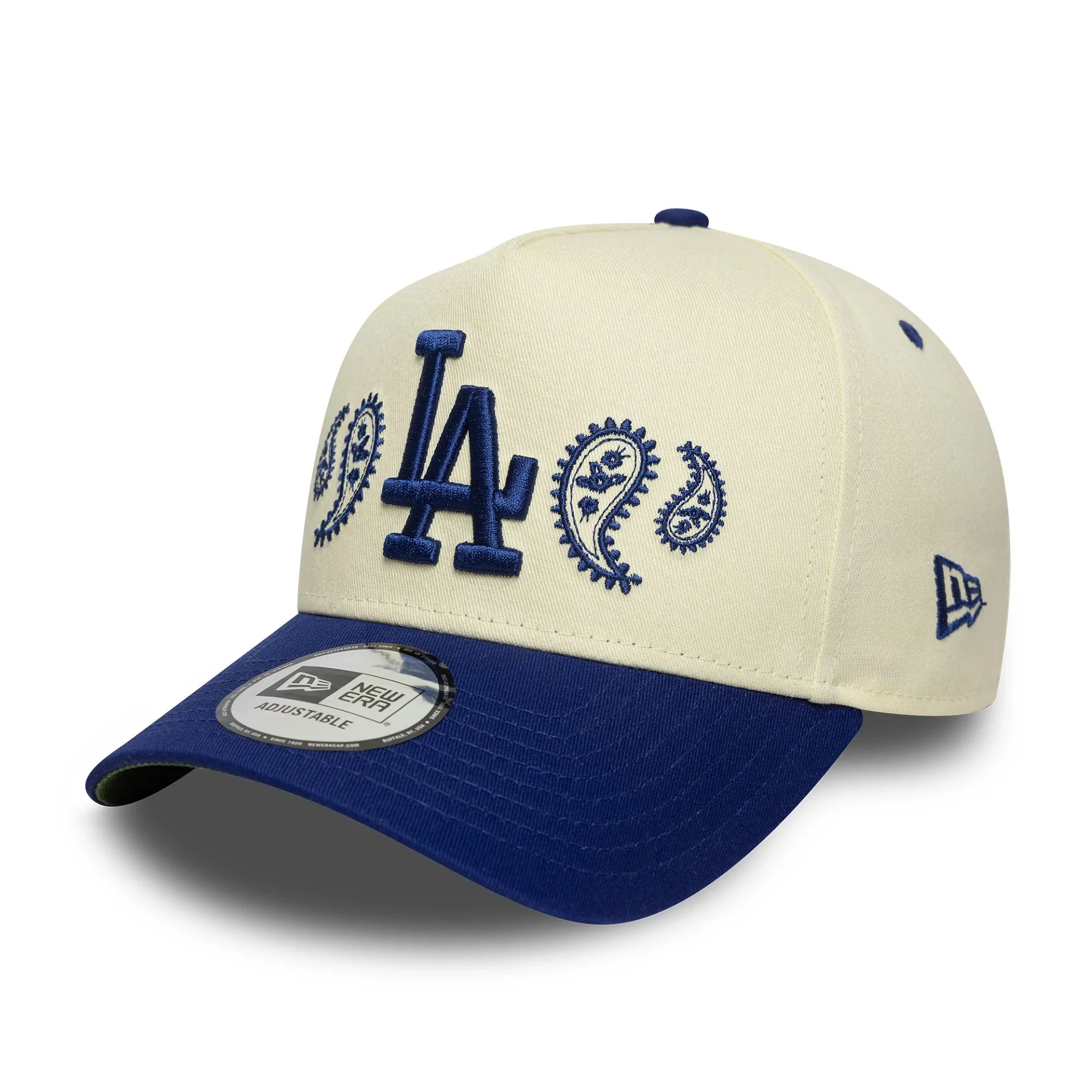 LA Dodgers MLB Paisley White 9FORTY E-Frame Adjustable Cap - Image 5