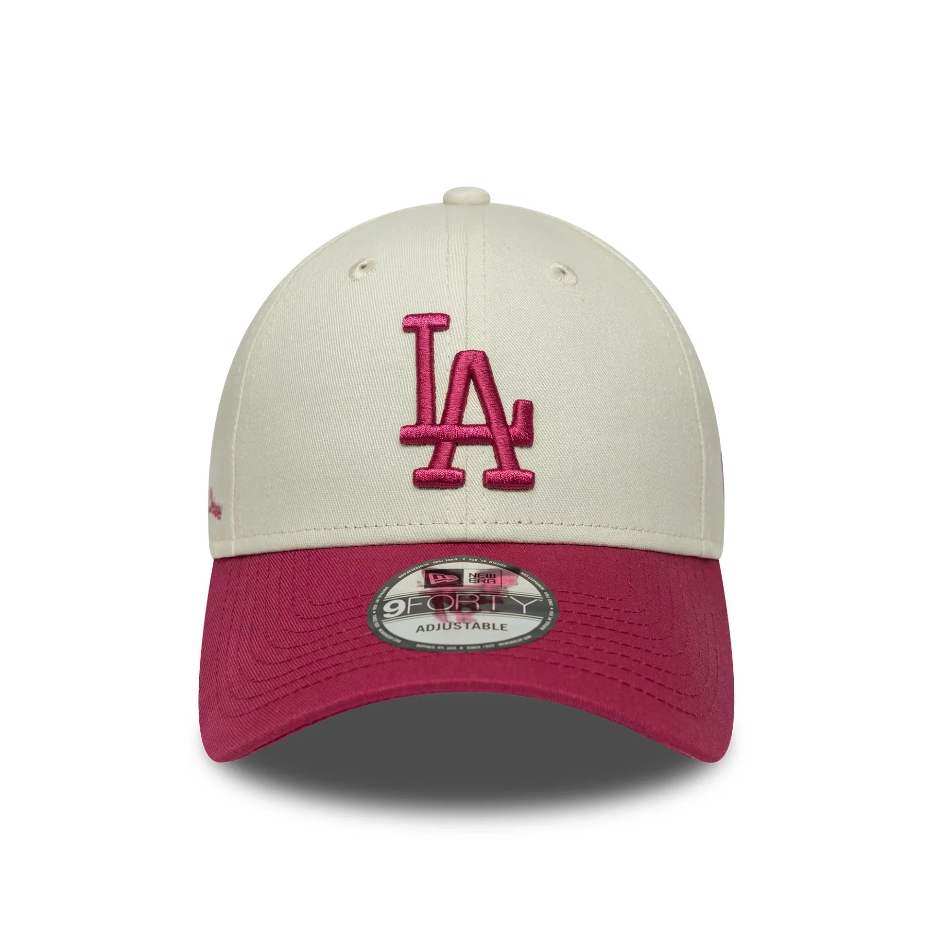 LA Dodgers MLB Side Script Cream 9FORTY Adjustable Cap - Image 2