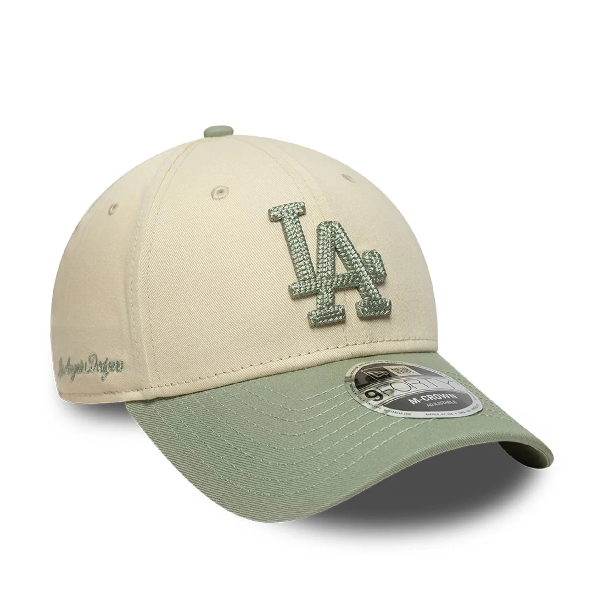 LA Dodgers MLB Side Script Cream 9FORTY M-Crown Adjustable Cap - Image 2