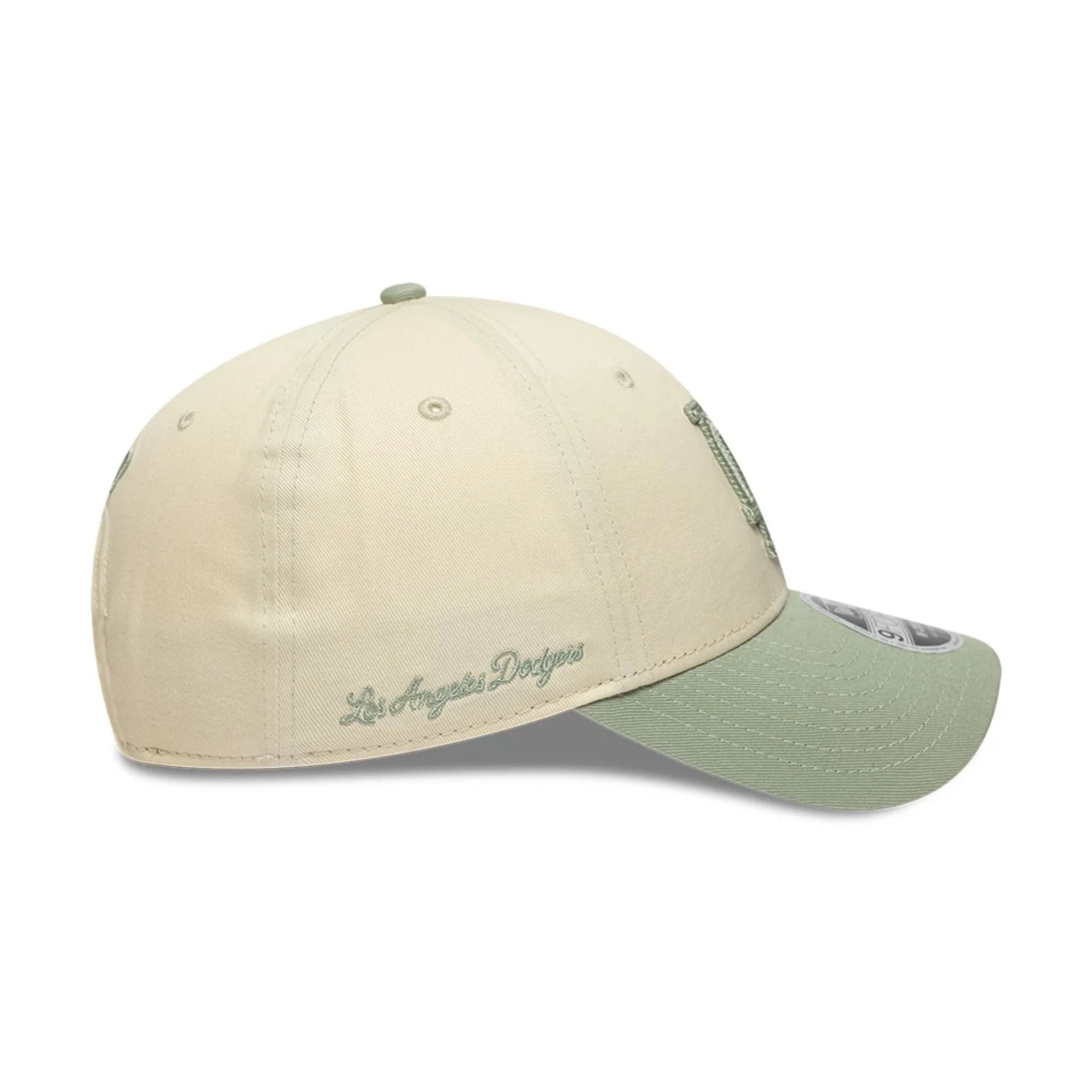 LA Dodgers MLB Side Script Cream 9FORTY M-Crown Adjustable Cap - Image 6