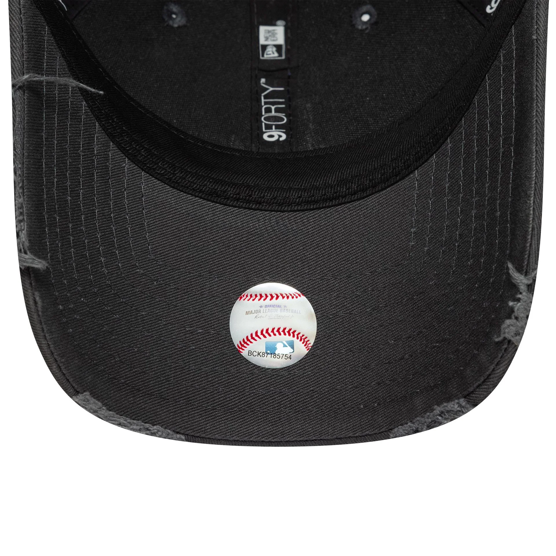 LA Dodgers MLB Washed Distressed Charcoal 9FORTY Cap - Image 4