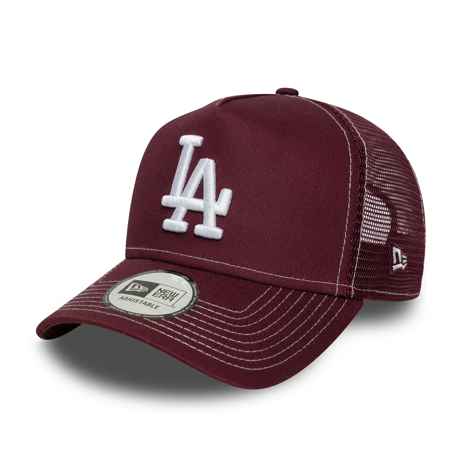 LA Dodgers MLB World Series Dark Red 9FORTY E-Frame Trucker Adjustable Cap - Image 5