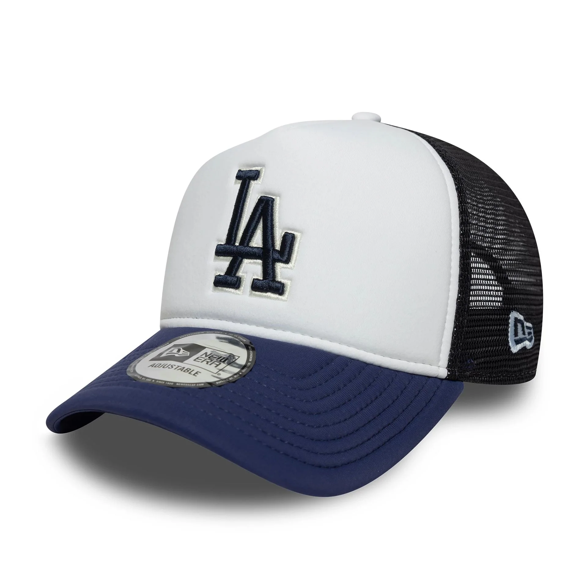 LA Dodgers MLB World Series Navy 9FORTY E-Frame Trucker Adjustable Cap - Image 3