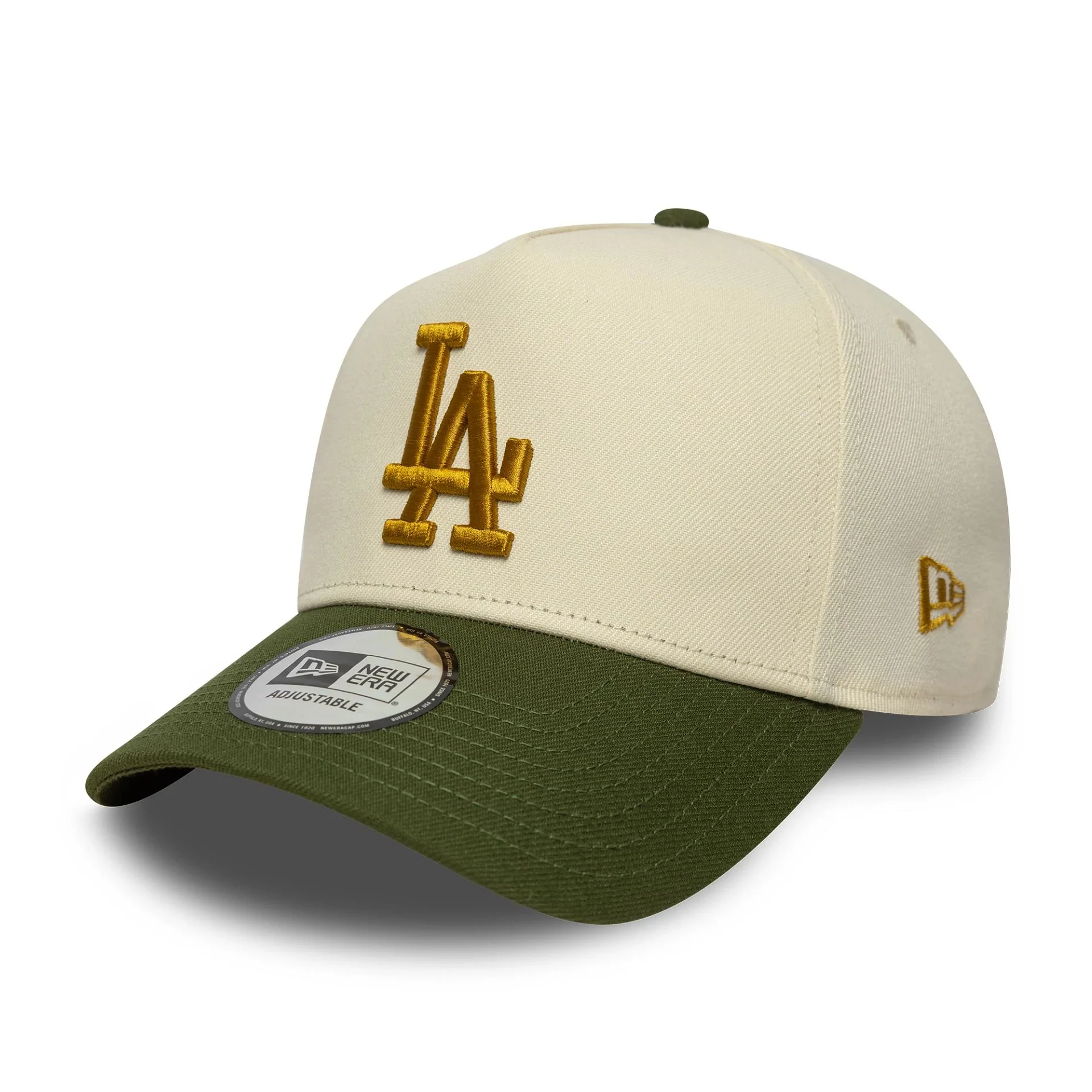 LA Dodgers MLB World Series Patch Cream 9FORTY E-Frame Adjustable Cap - Image 5