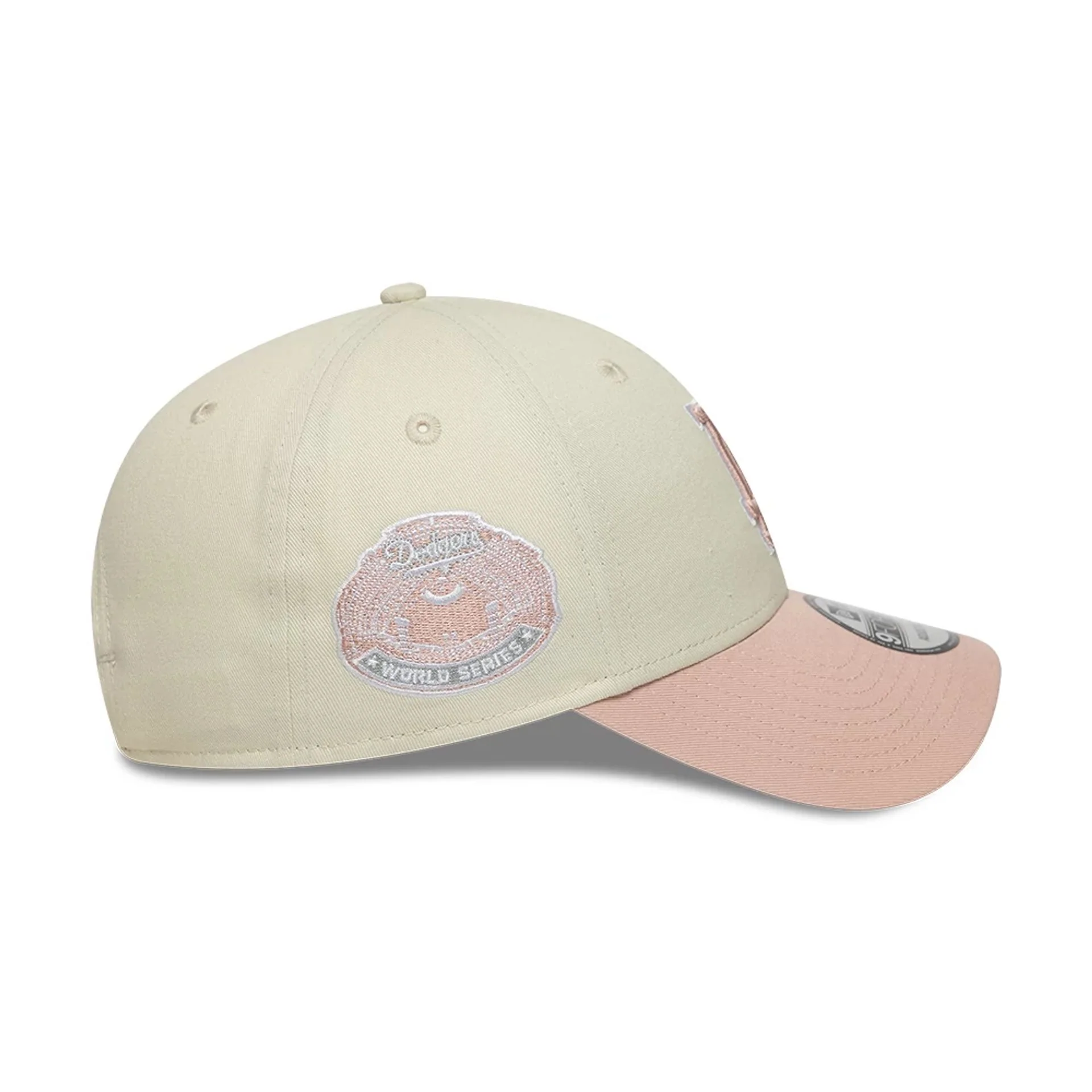 LA Dodgers MLB World Series Patch Light Beige 9FORTY Adjustable Cap - Image 6