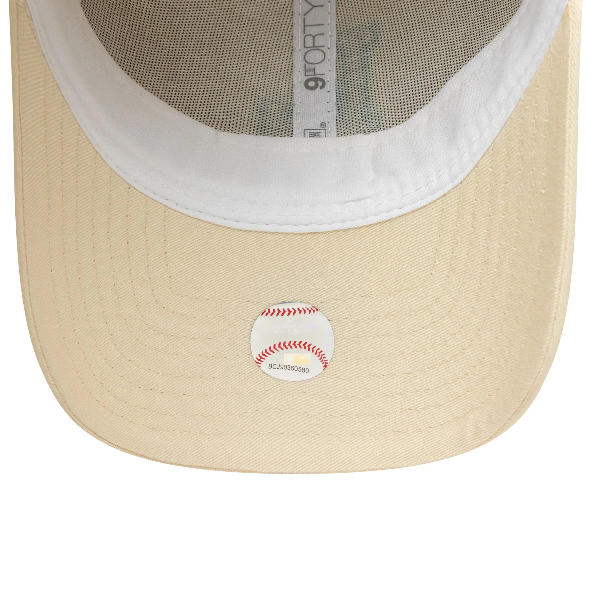 LA Dodgers Team Outline Cream 9FORTY Adjustable Cap - Image 5