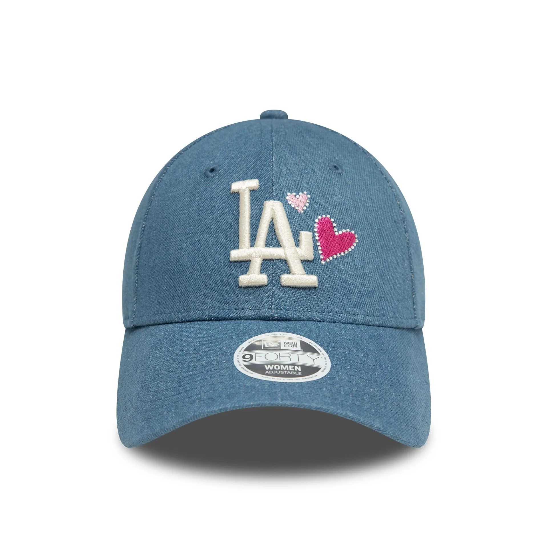 LA Dodgers Womens Denim Blue 9FORTY Adjustable Cap - Image 3