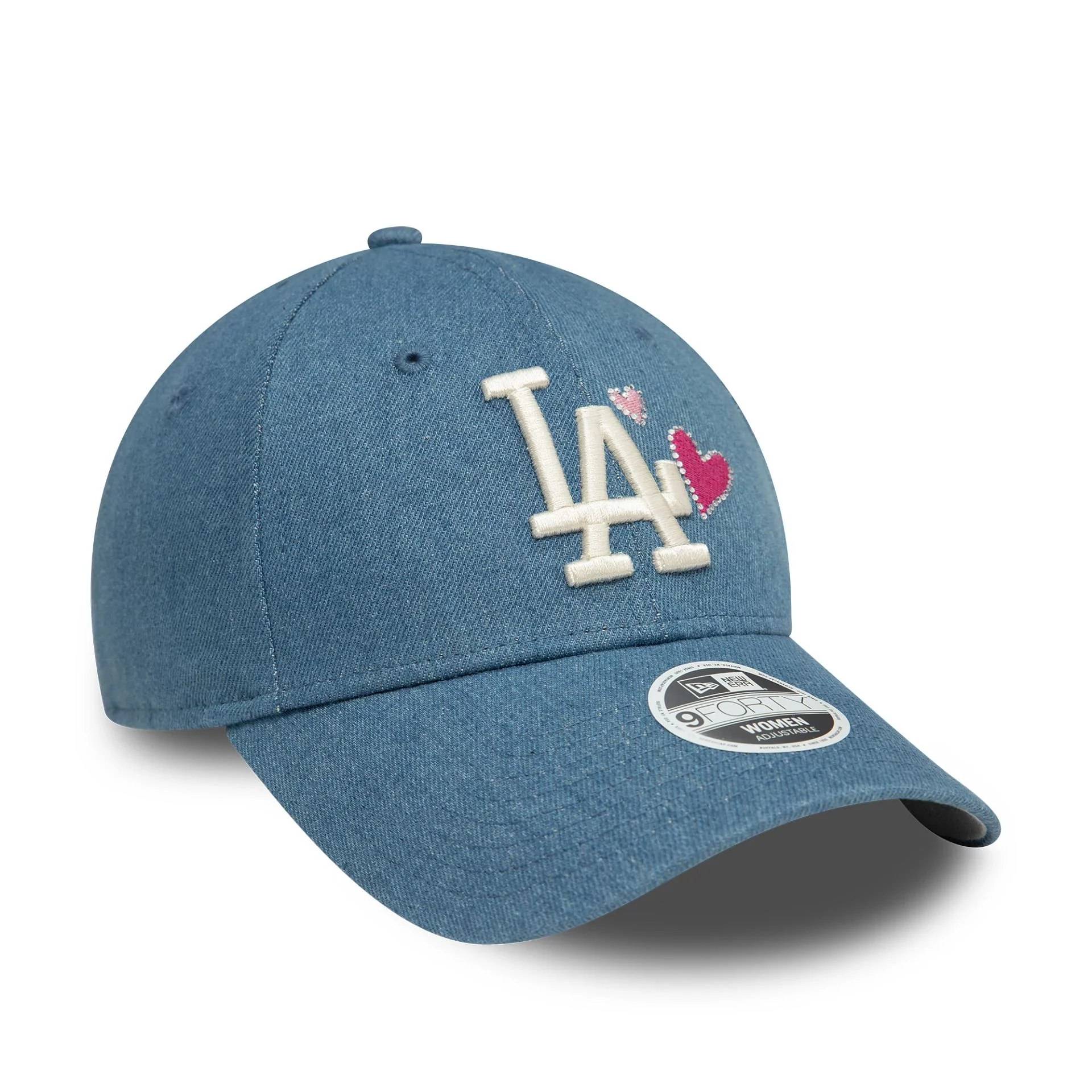 LA Dodgers Womens Denim Blue 9FORTY Adjustable Cap - Image 4