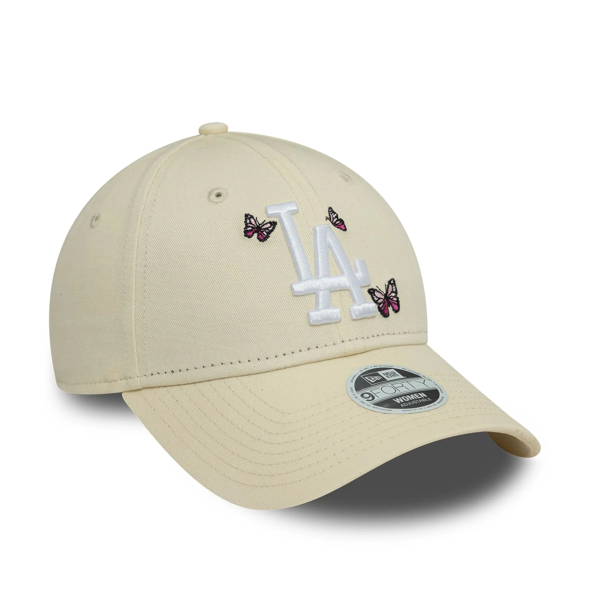 LA Dodgers Womens Icon Cream 9FORTY Adjustable Cap - Image 3
