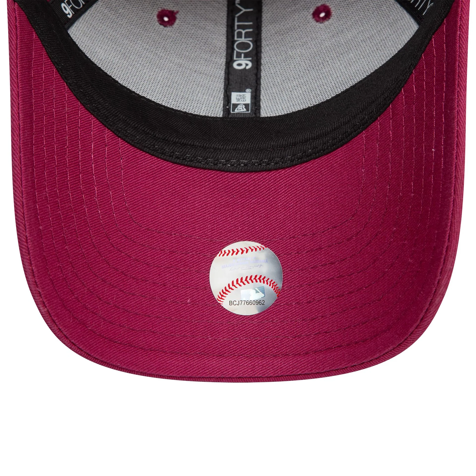 LA Dodgers Womens Metallic Dark Red 9FORTY Adjustable Cap - Image 5