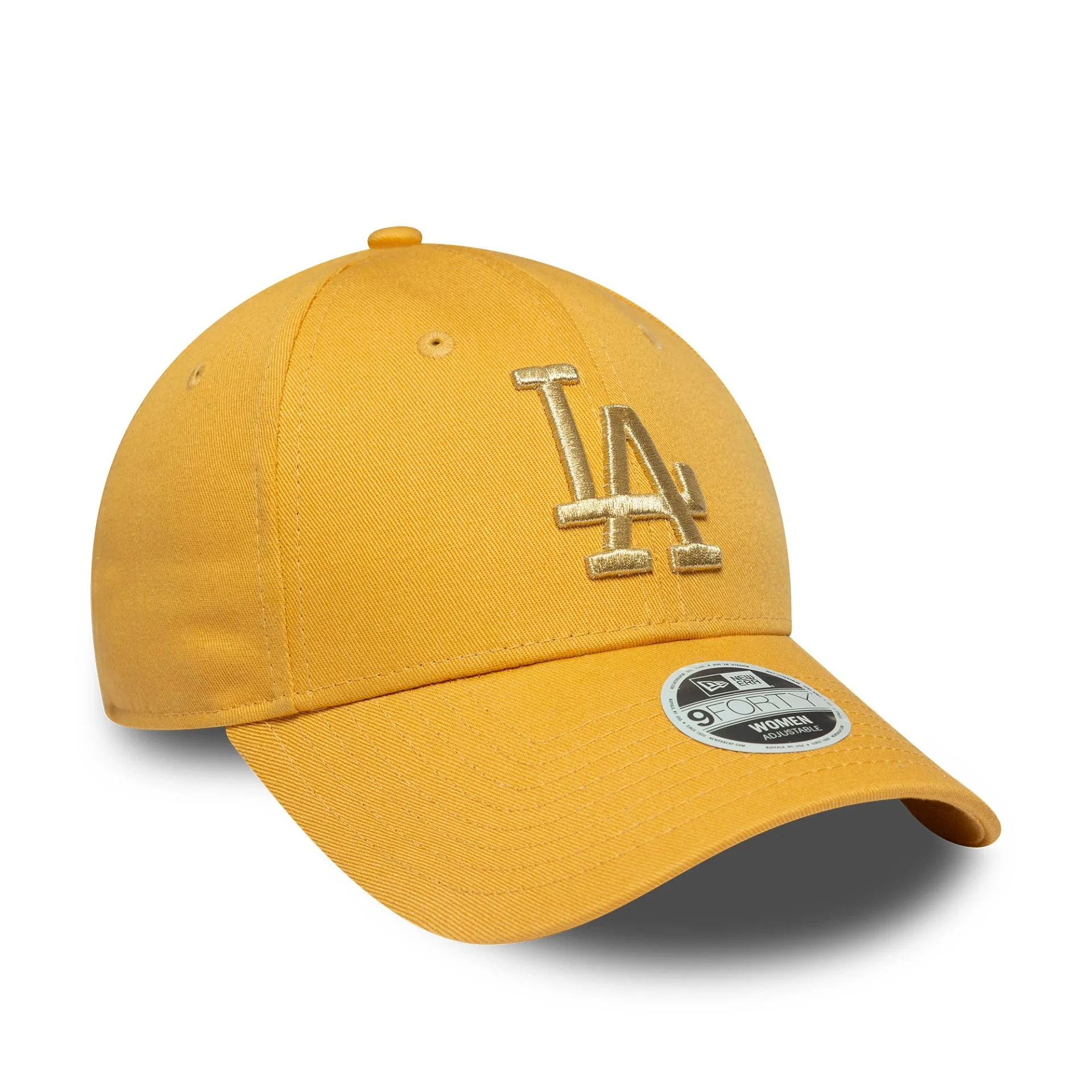 LA Dodgers Womens Metallic Yellow 9FORTY Adjustable Cap - Image 3
