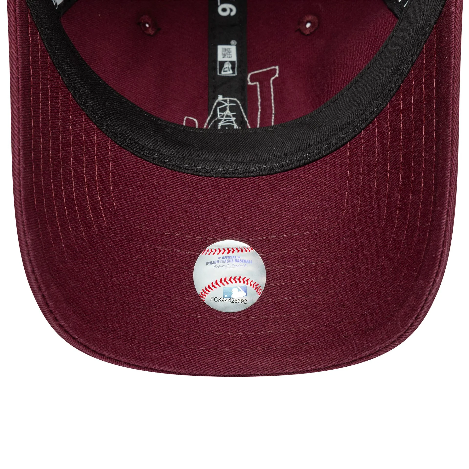 LA Dodgers Womens MLB Boucle Dark Red 9TWENTY Adjustable Cap - Image 4