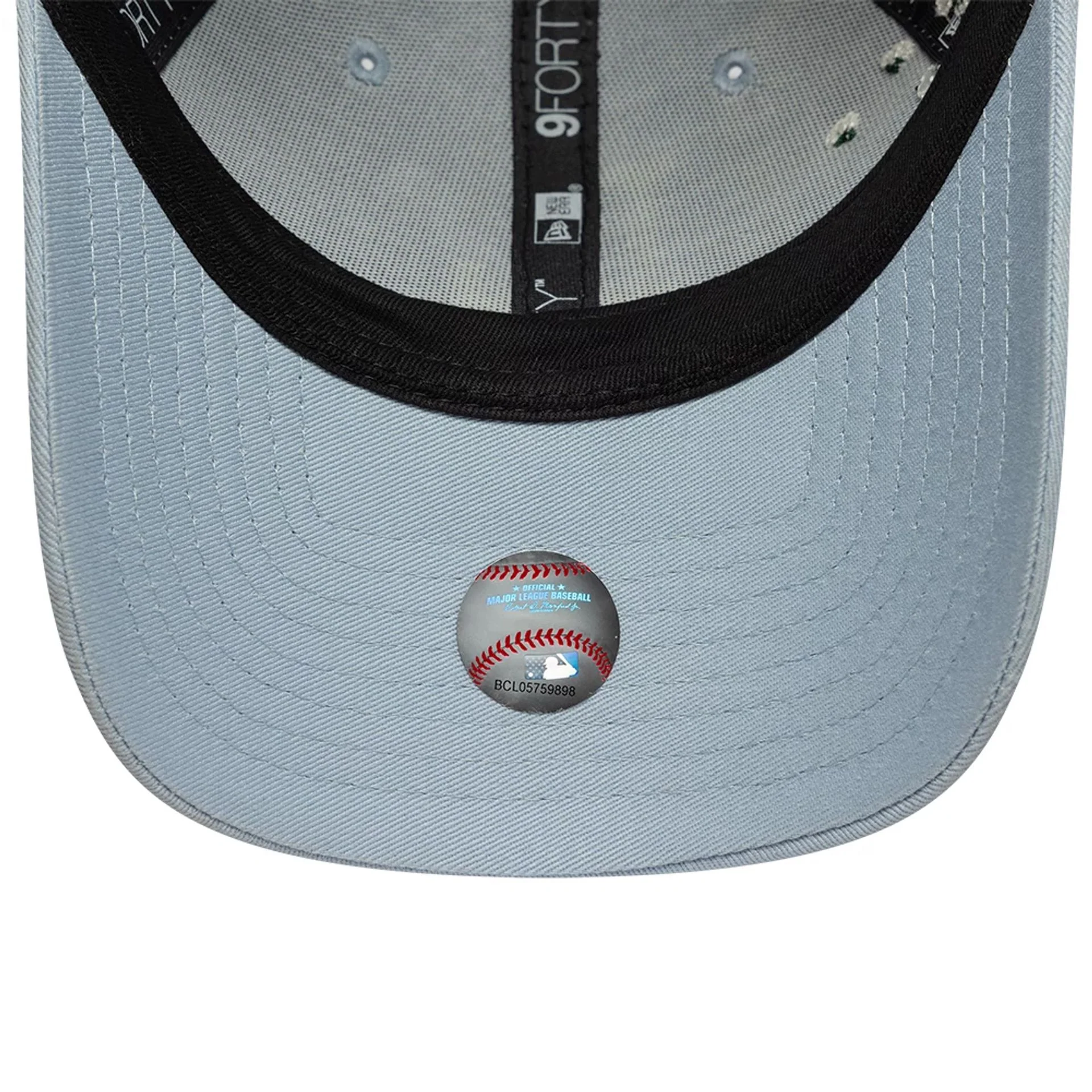 LA Dodgers Womens MLB Floral Icon Pastel Blue 9FORTY Adjustable Cap - Image 5