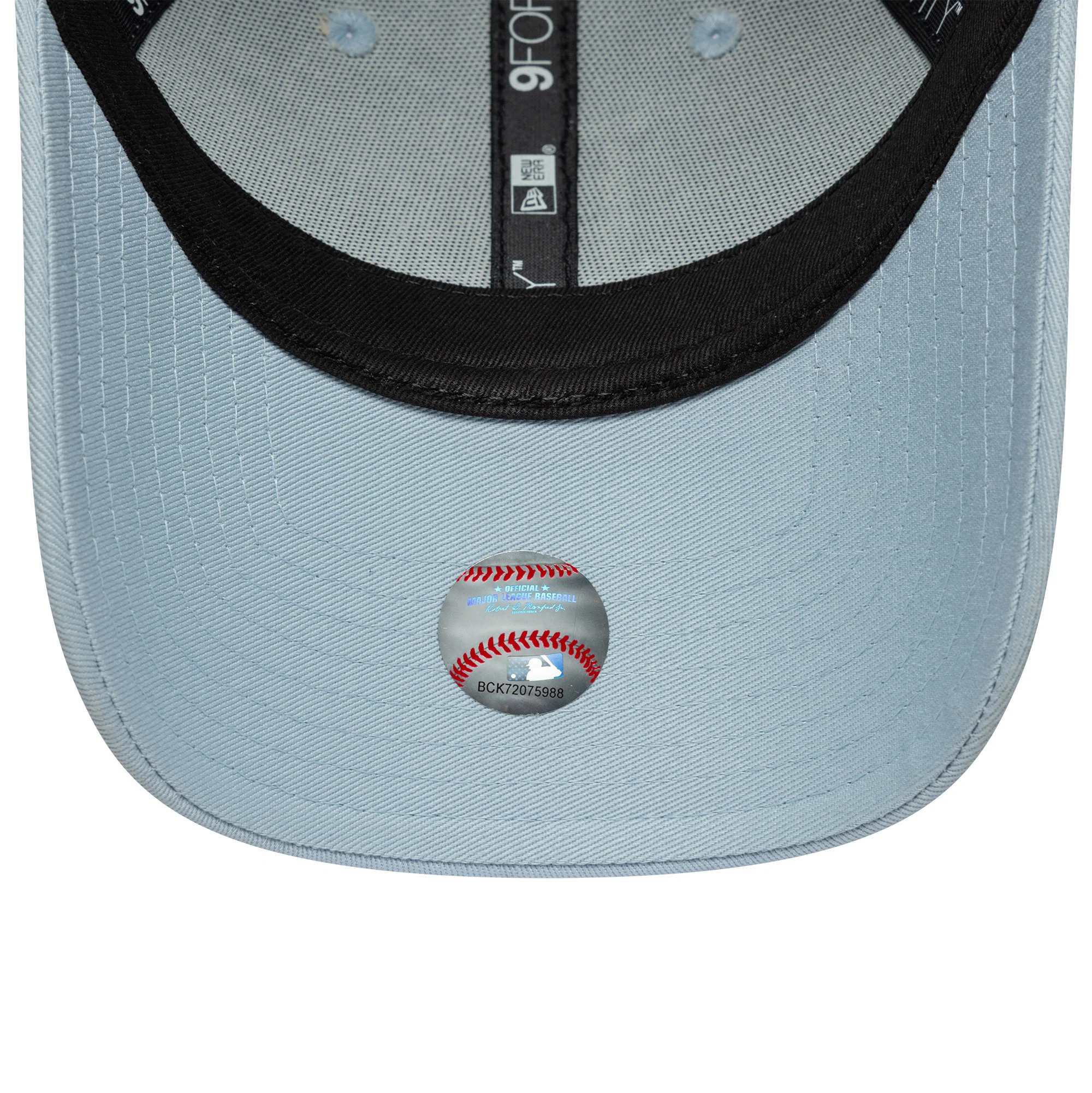 LA Dodgers Womens MLB Metallic Logo Pastel Blue 9FORTY Cap - Image 4