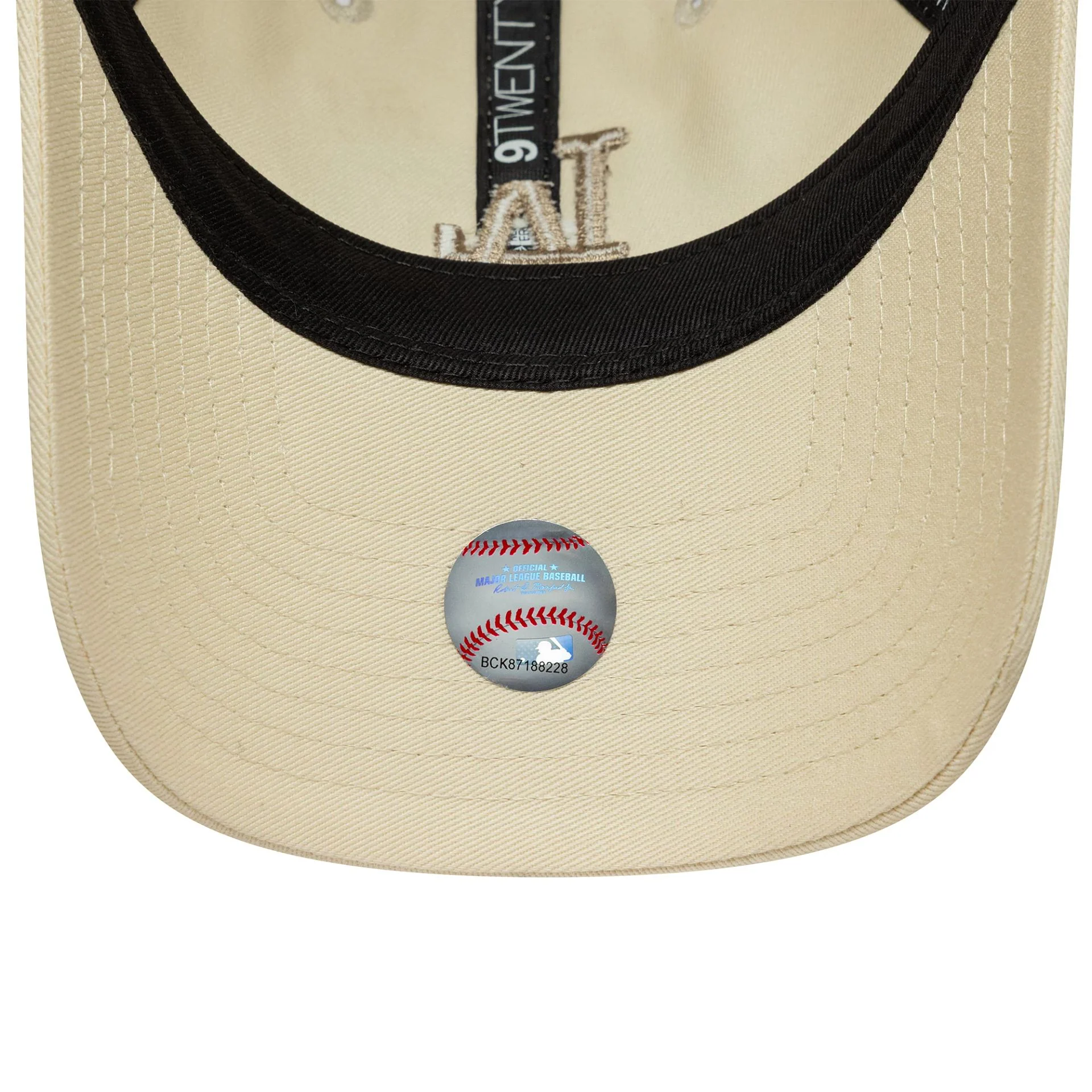 LA Dodgers Womens MLB Midi Light Beige 9TWENTY Cap - Image 4