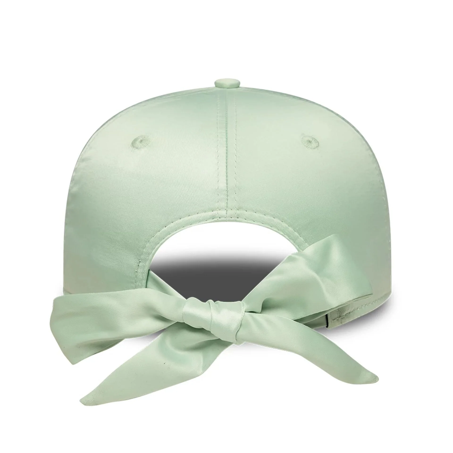 LA Dodgers Womens MLB Satin Bow Back Pastel Green 9FORTY Adjustable Cap - Image 3