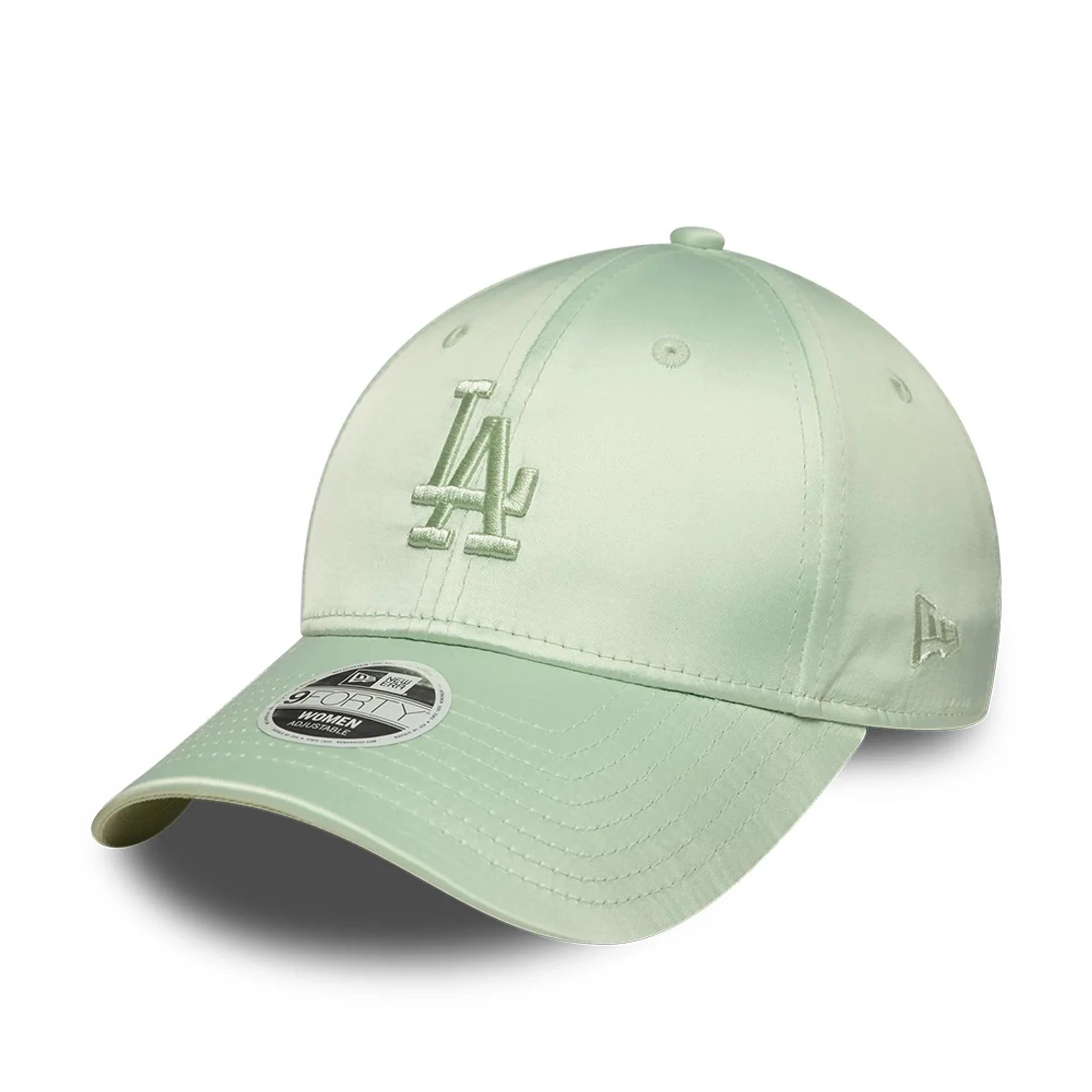 LA Dodgers Womens MLB Satin Bow Back Pastel Green 9FORTY Adjustable Cap - Image 4